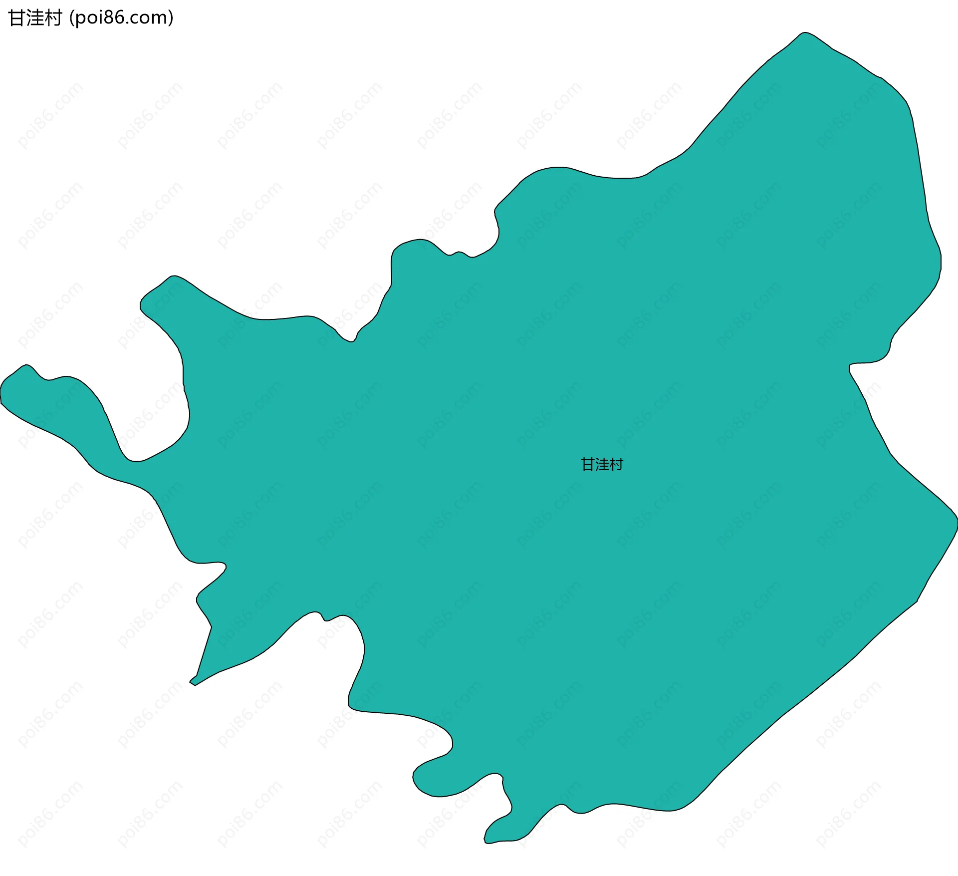 甘洼村边界地图