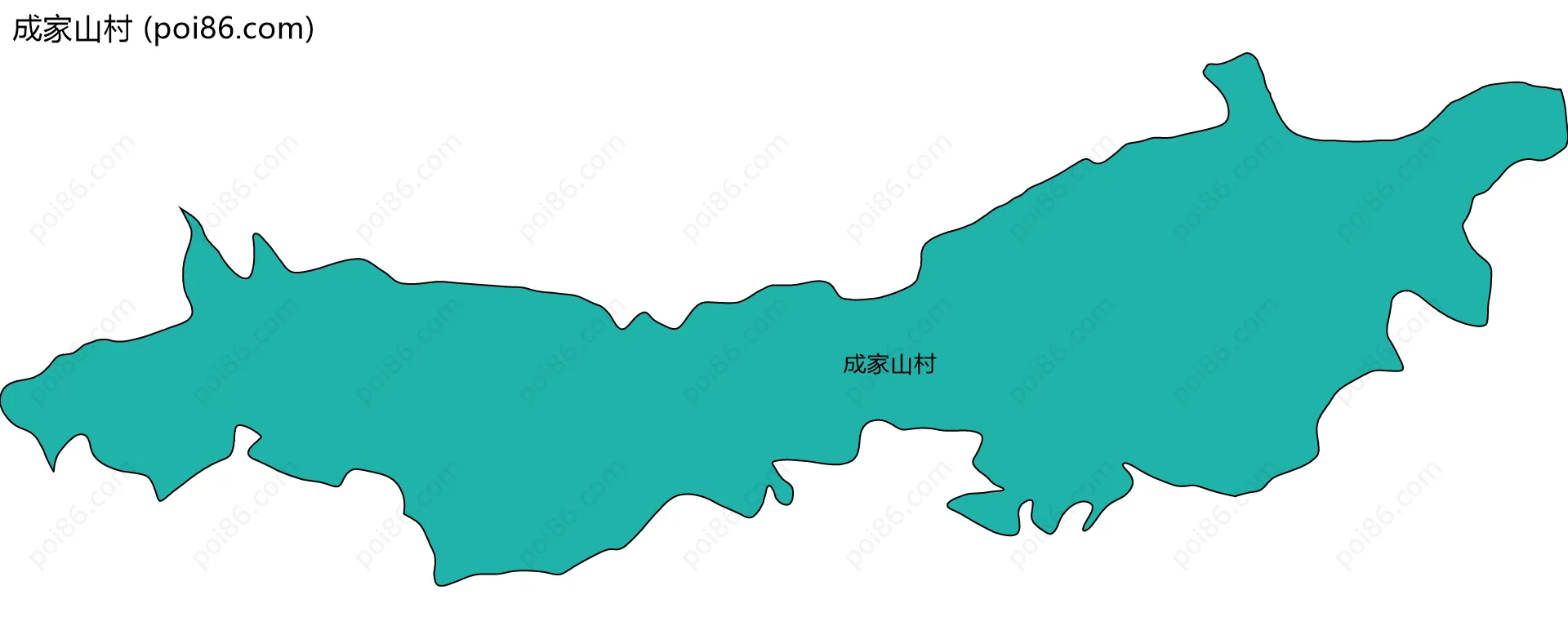 成家山村边界地图