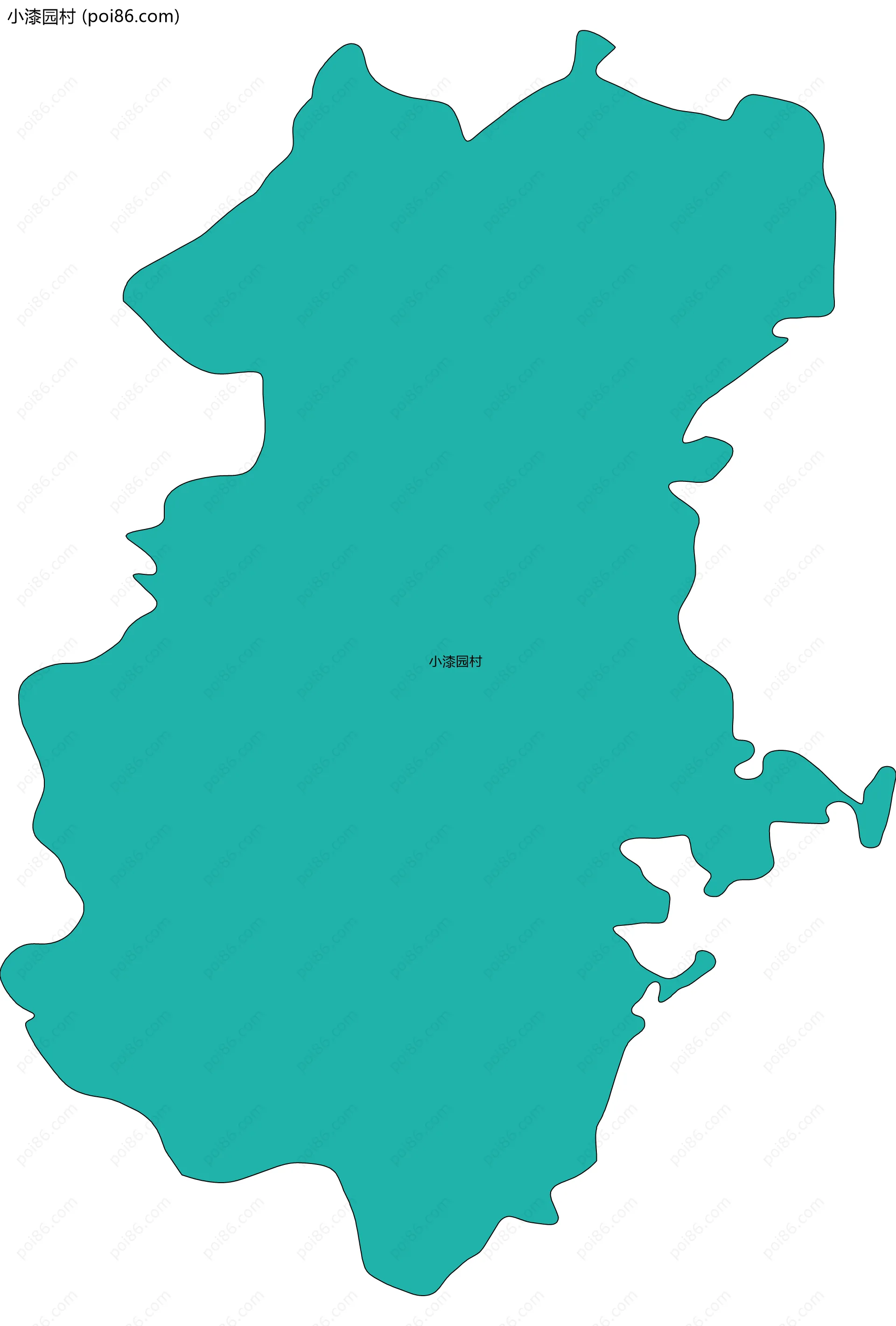 小漆园村边界地图