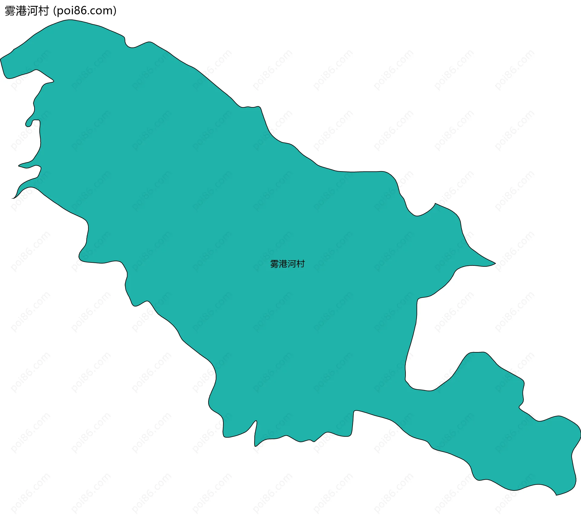 雾港河村边界地图
