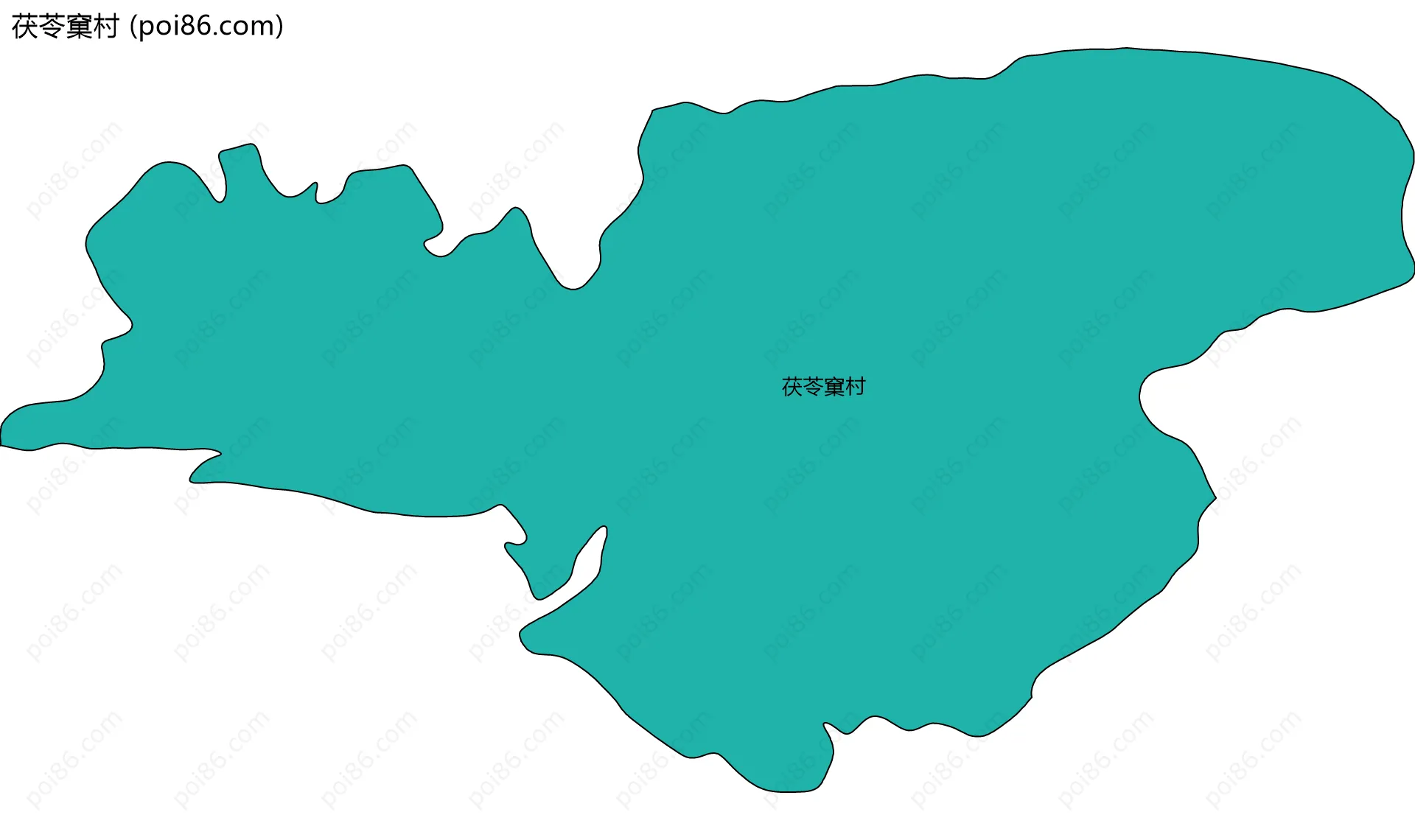 茯苓窠村边界地图