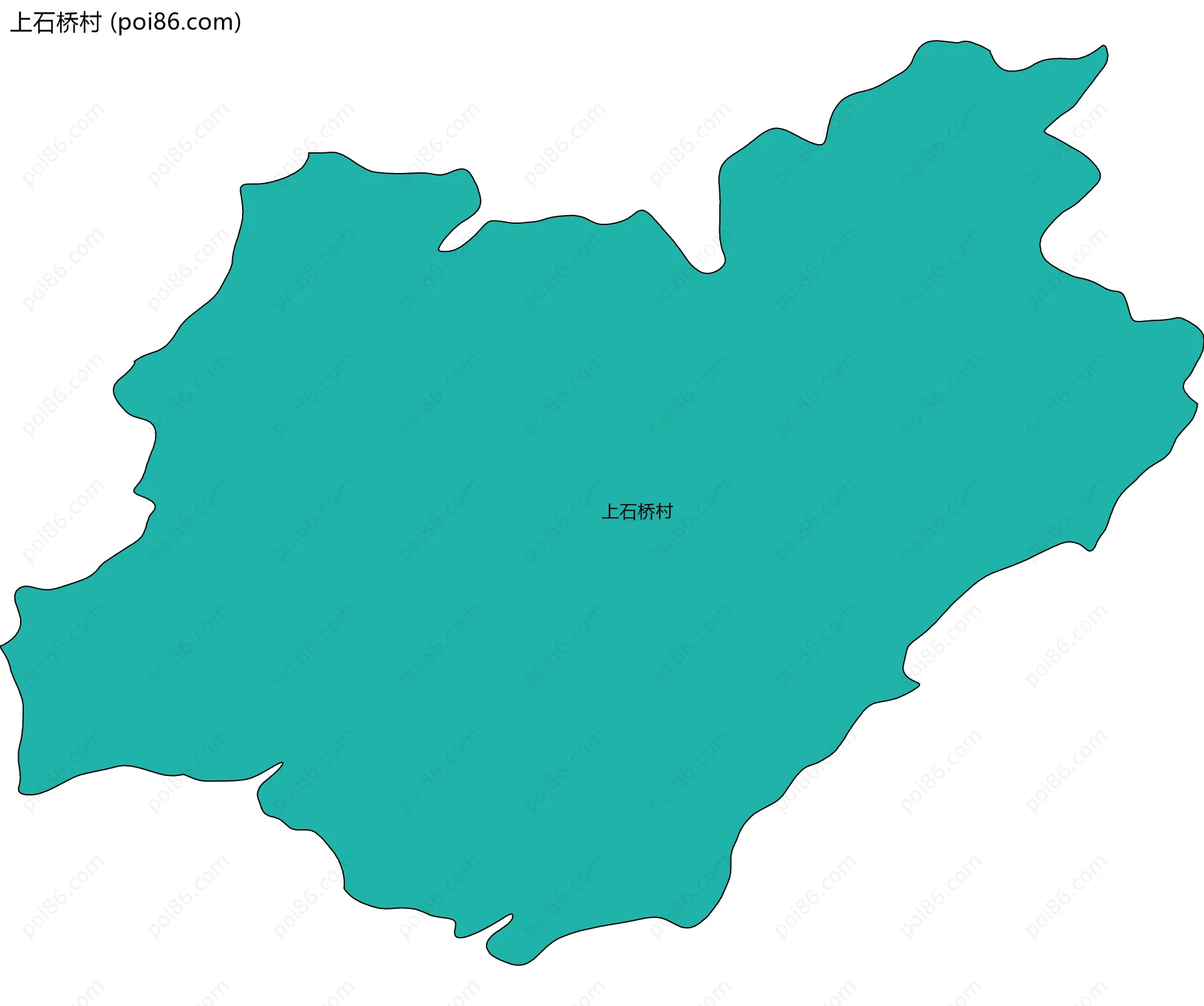 上石桥村边界地图