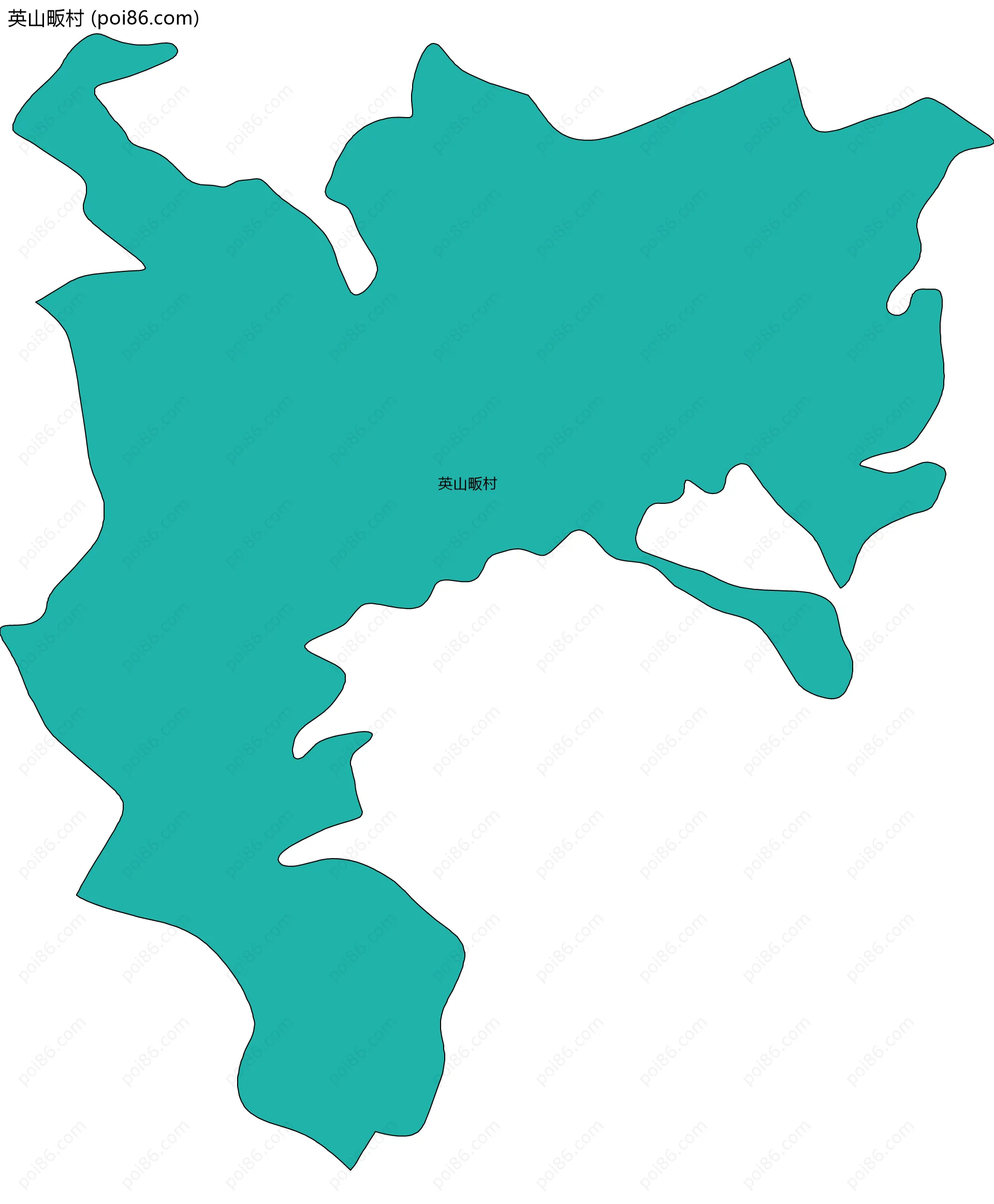 英山畈村边界地图