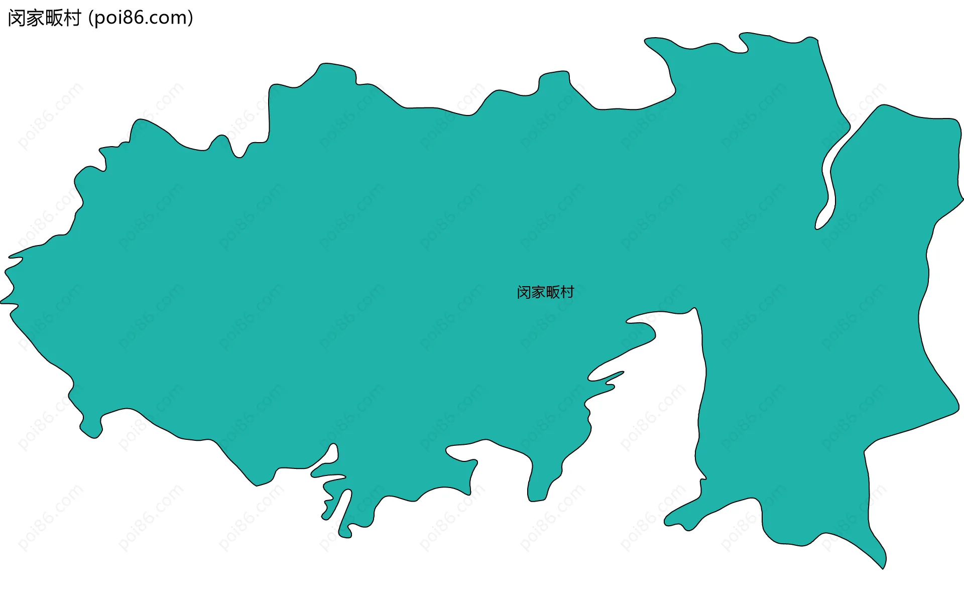 闵家畈村边界地图