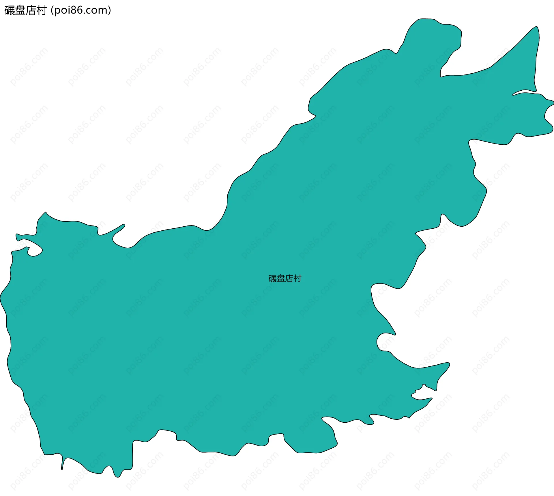 碾盘店村边界地图