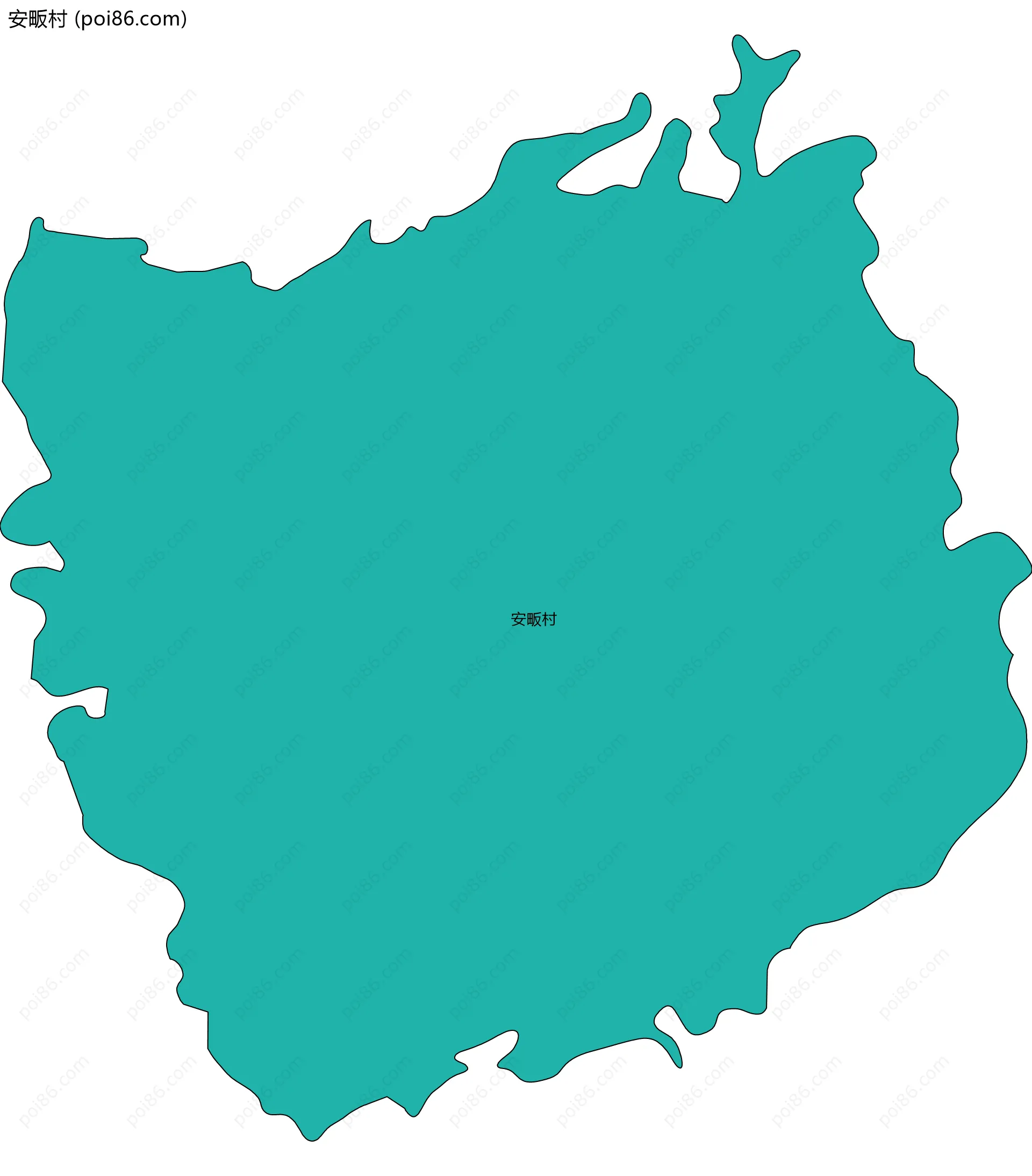 安畈村边界地图