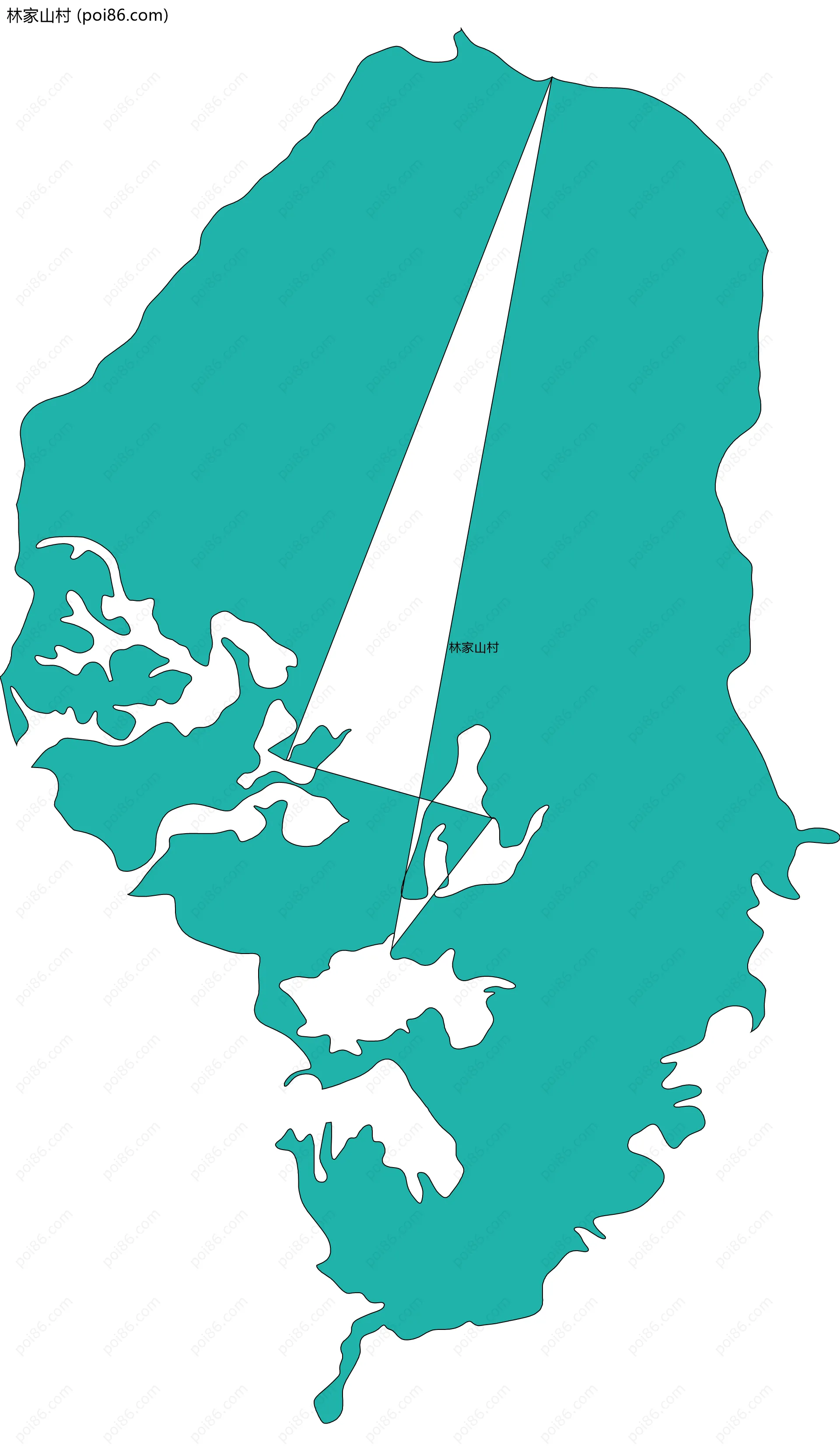 林家山村边界地图