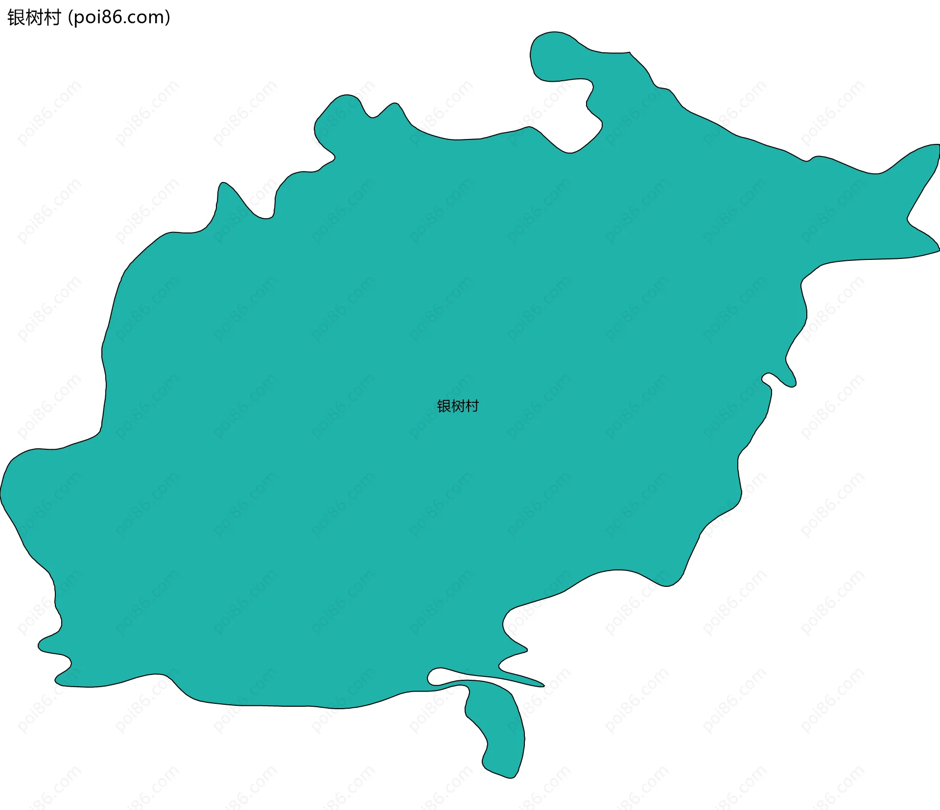 银树村边界地图