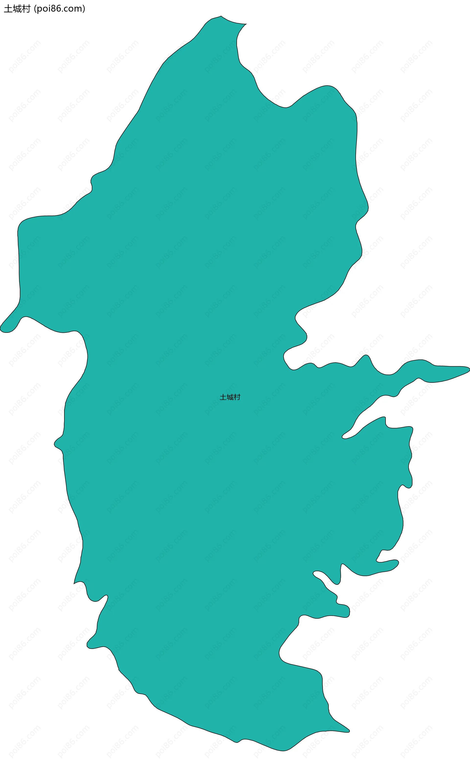 土城村边界地图