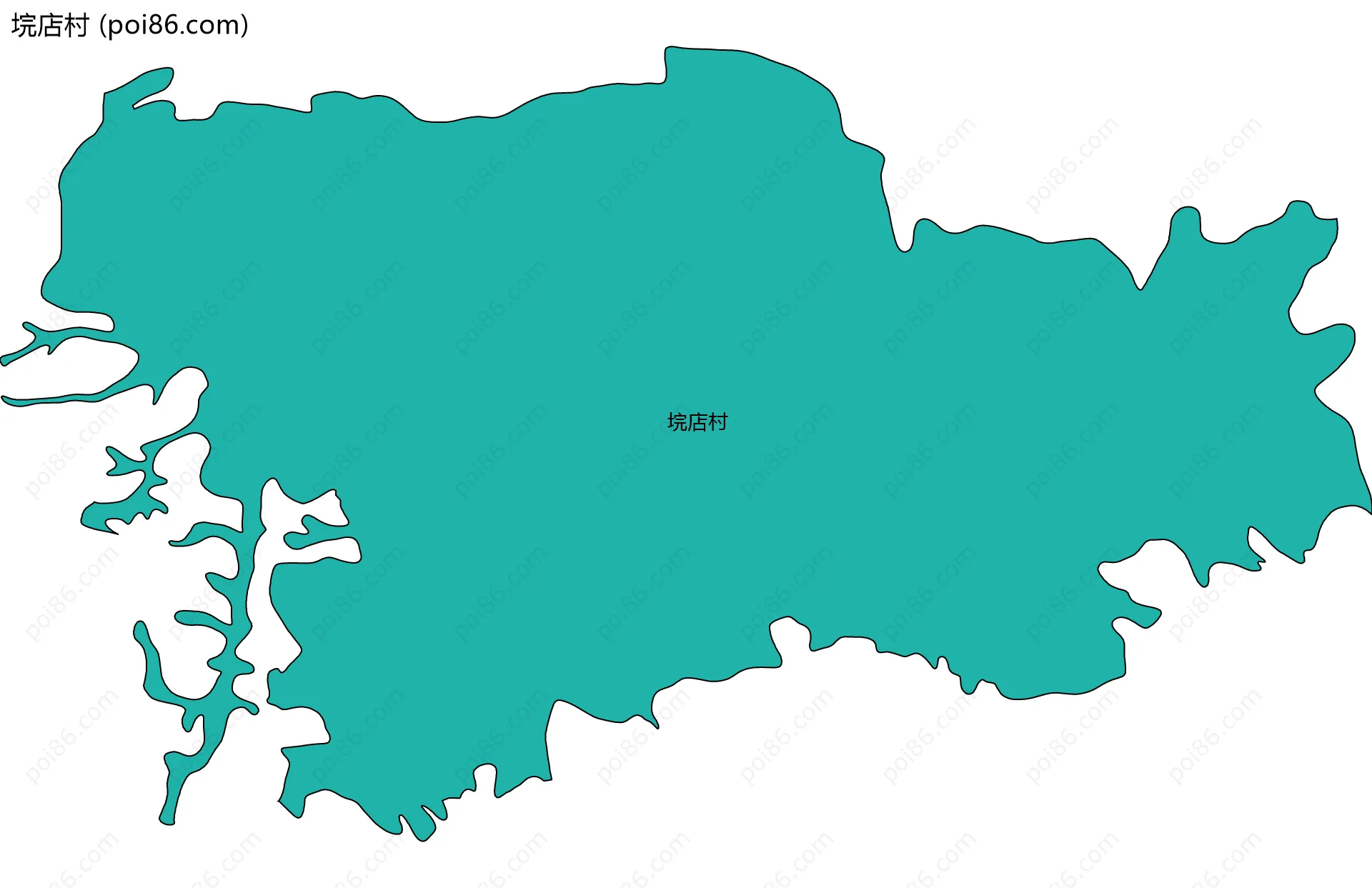 垸店村边界地图