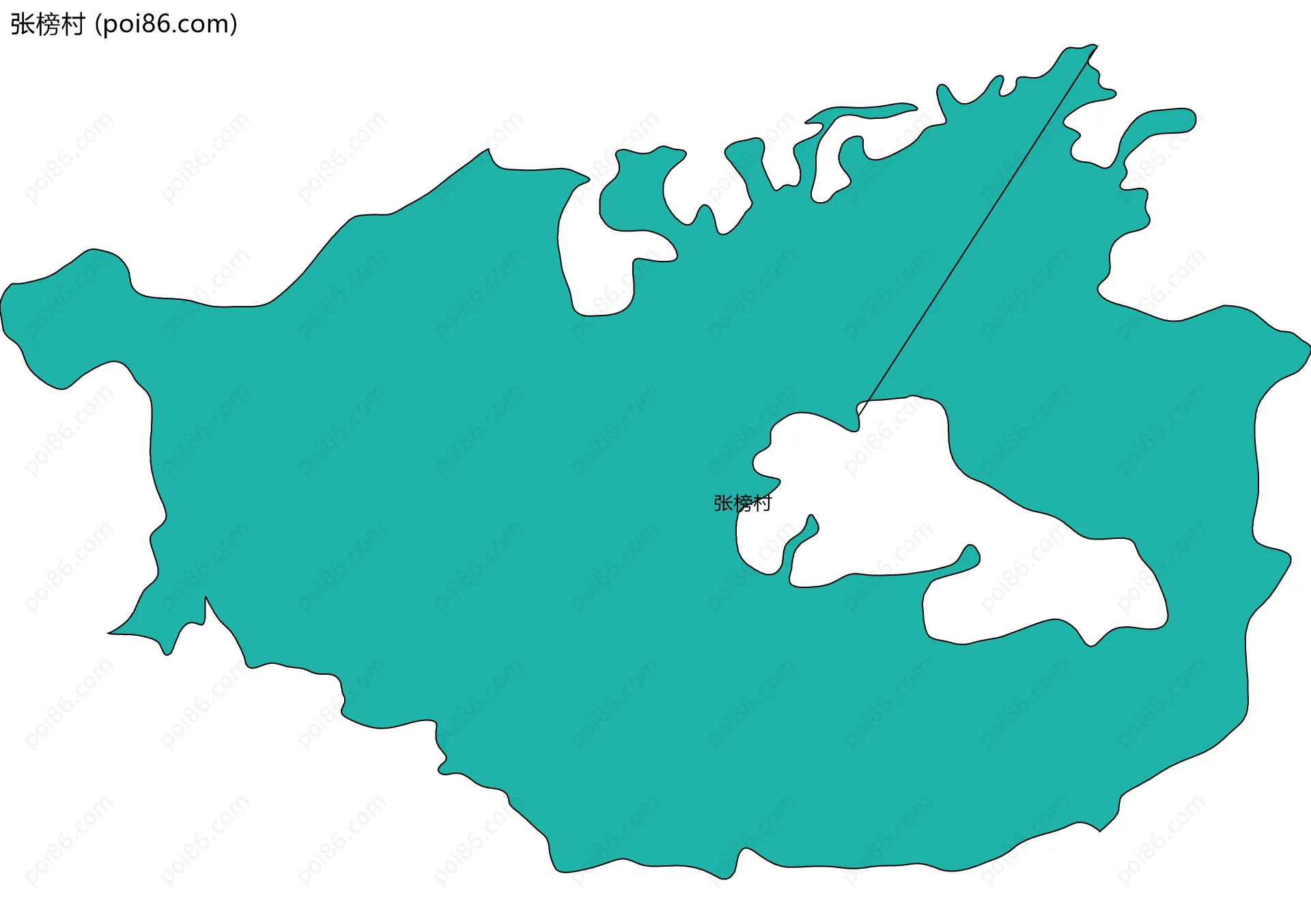 张榜村边界地图