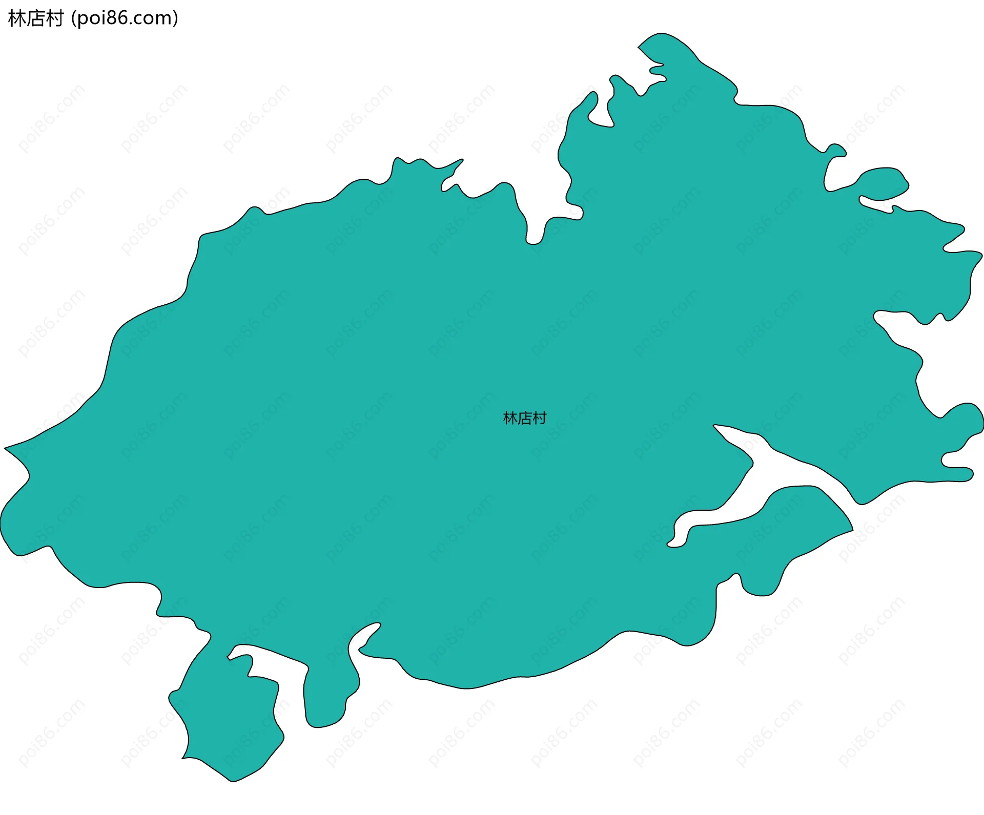 林店村边界地图