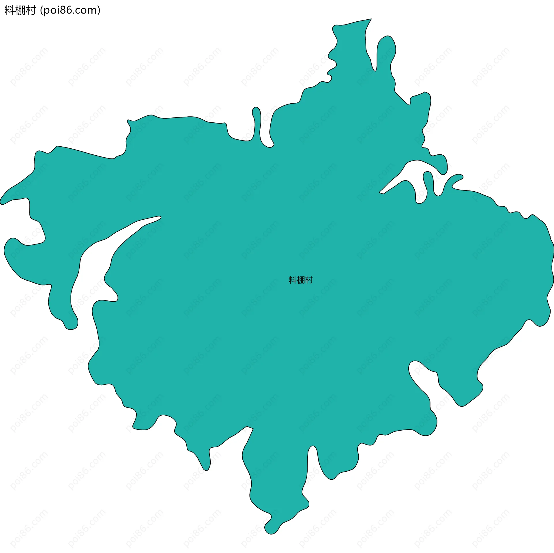 料棚村边界地图