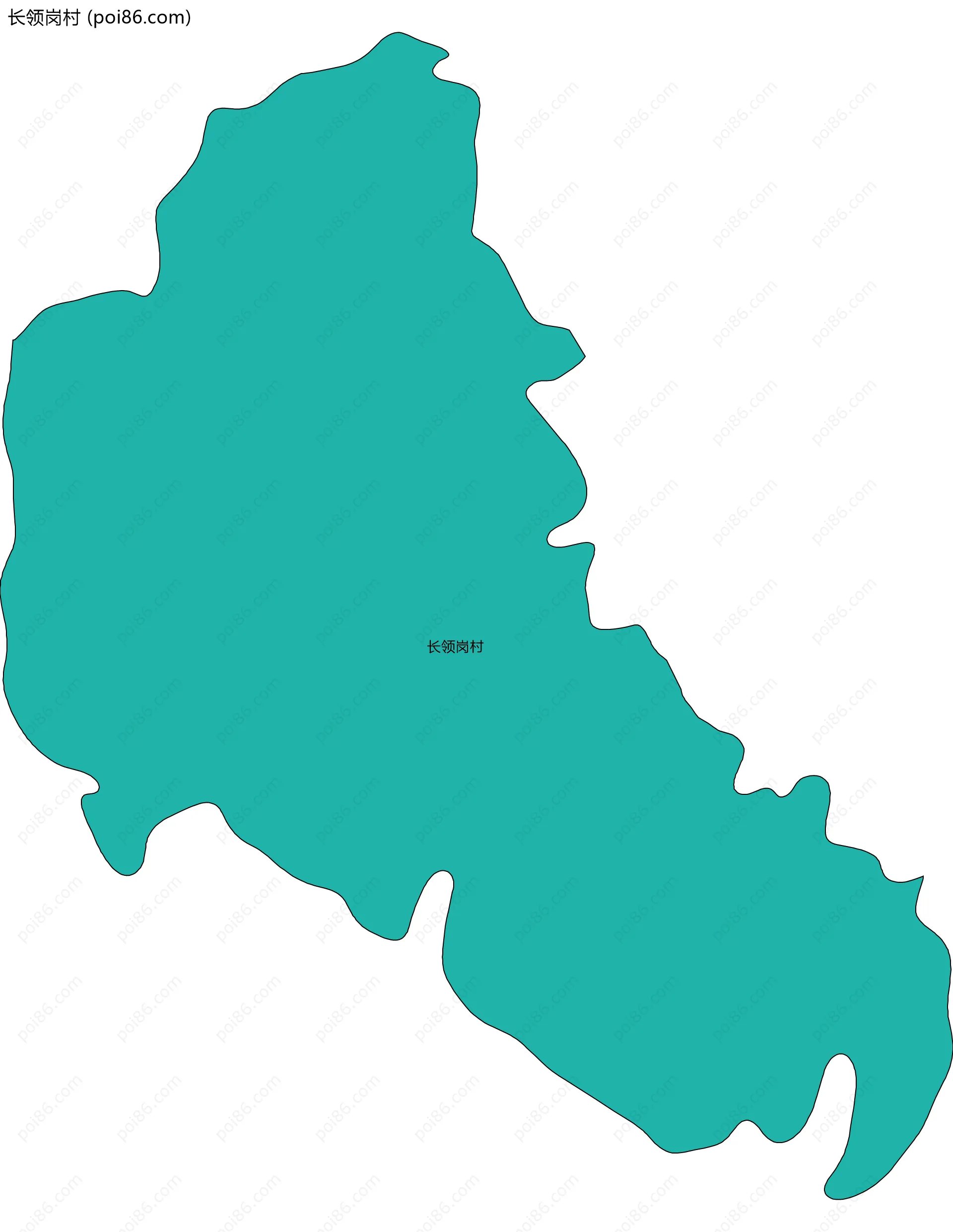 长领岗村边界地图