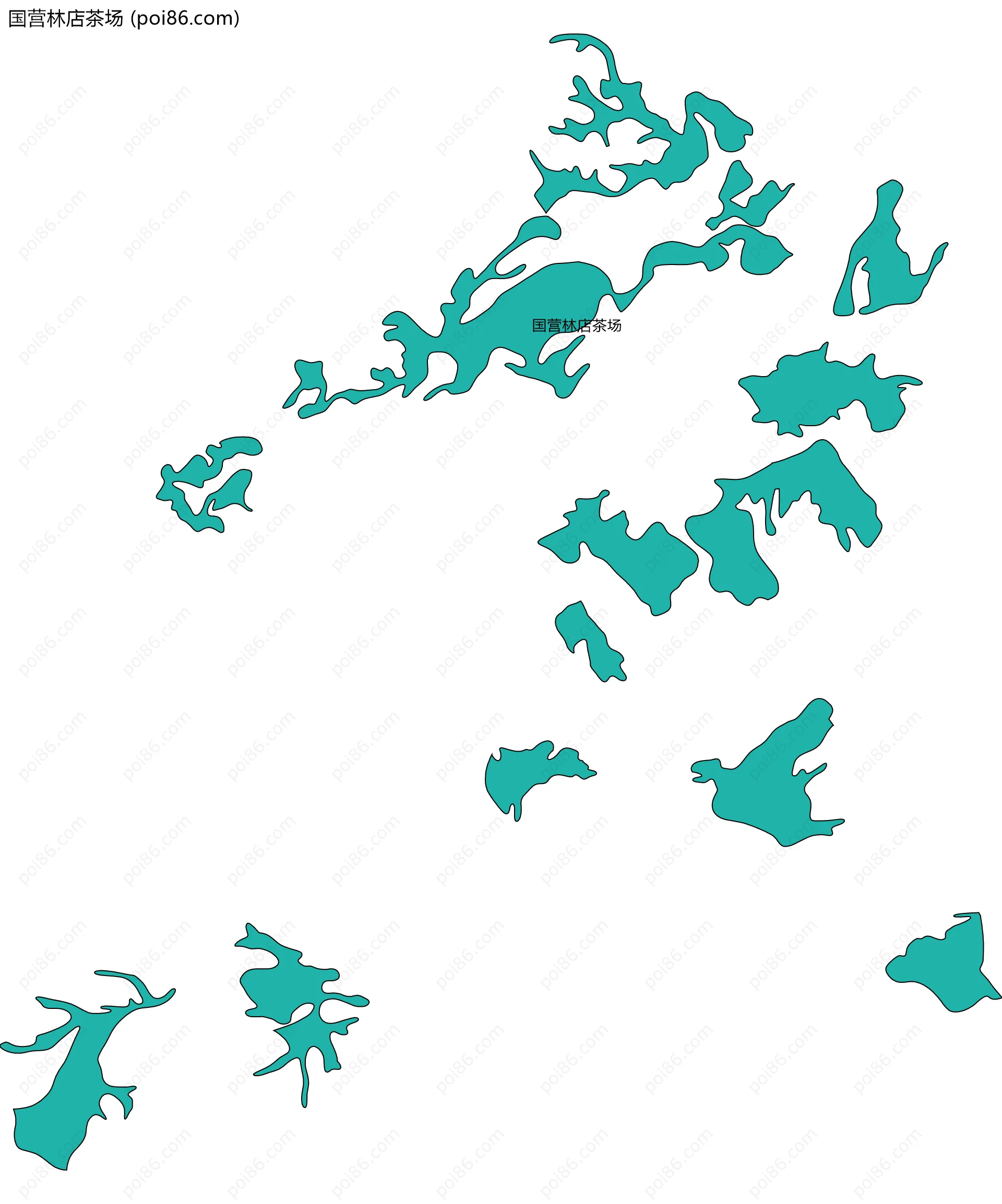 国营林店茶场边界地图