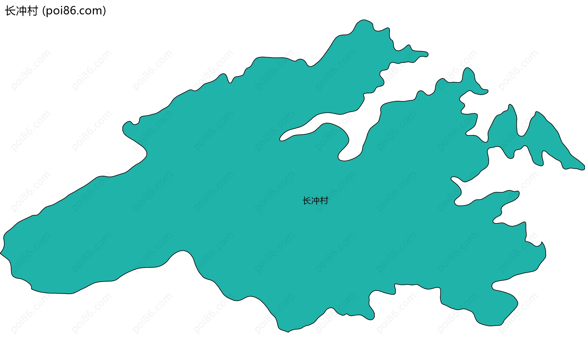 长冲村边界地图