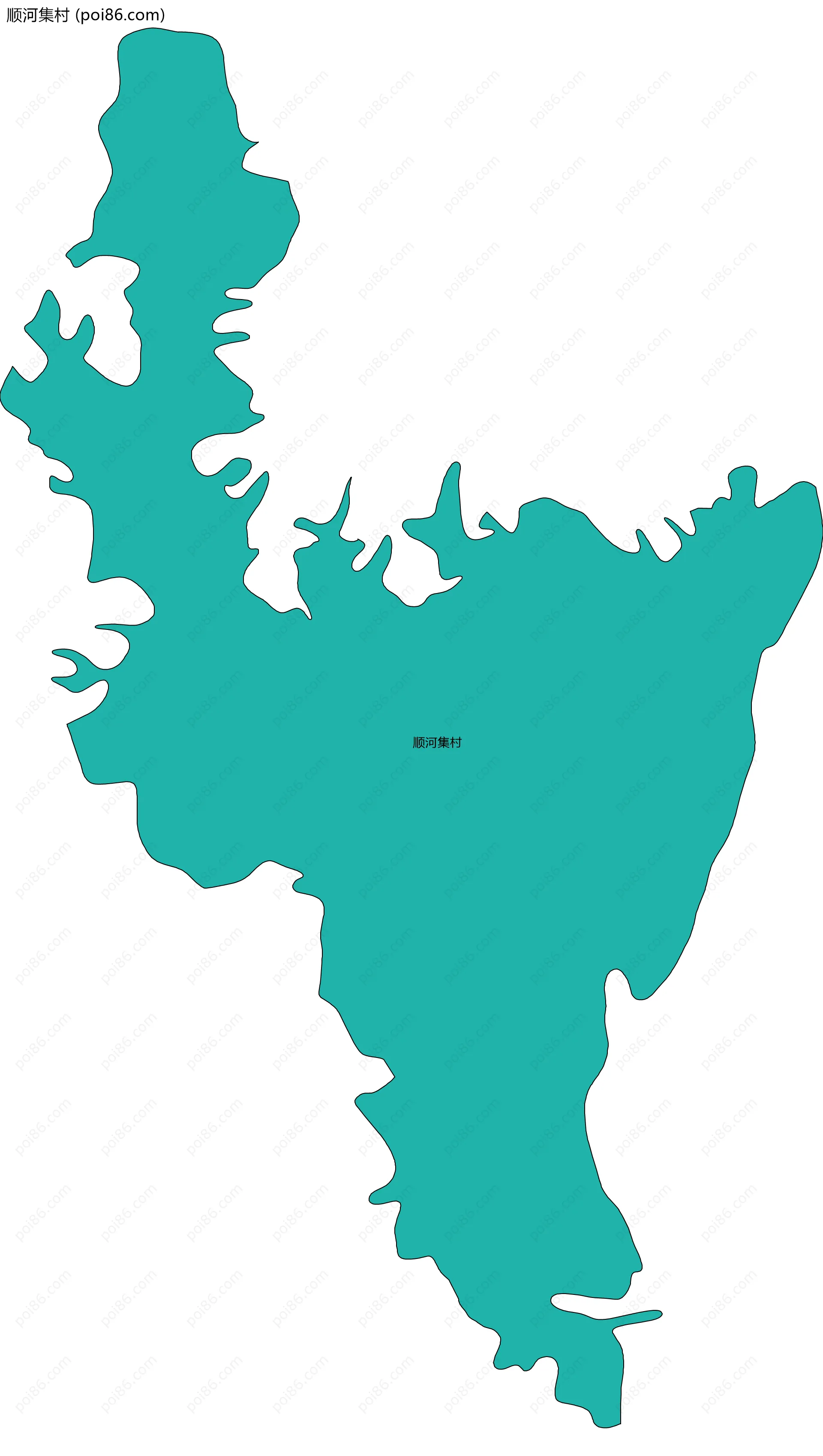 顺河集村边界地图