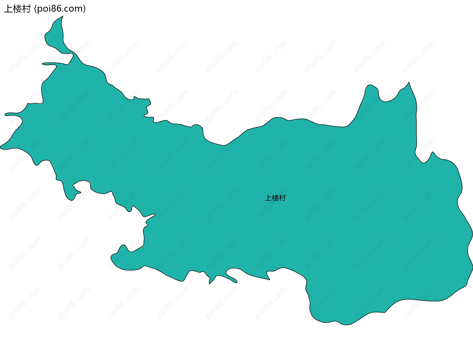 上楼村边界地图