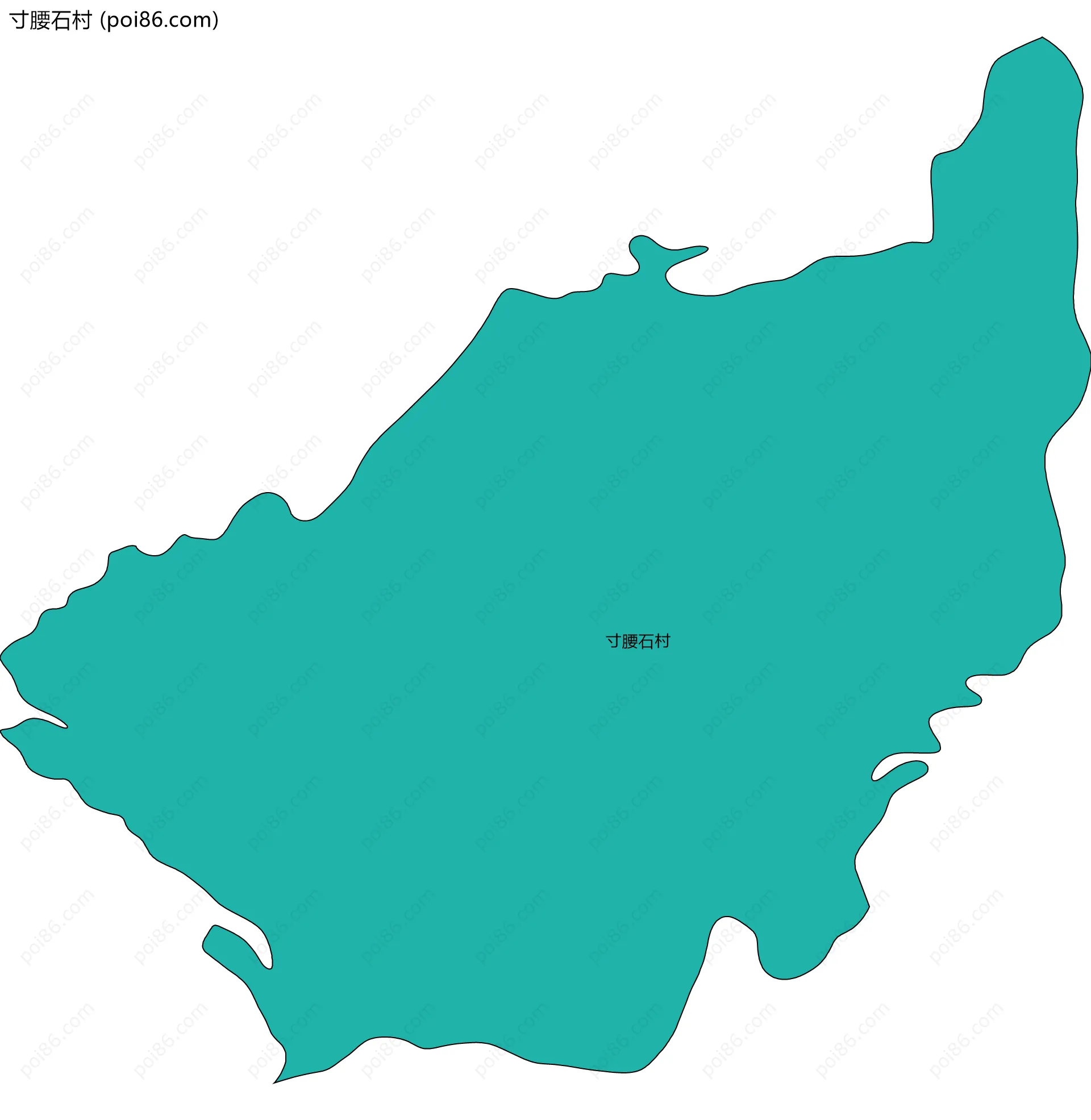 寸腰石村边界地图