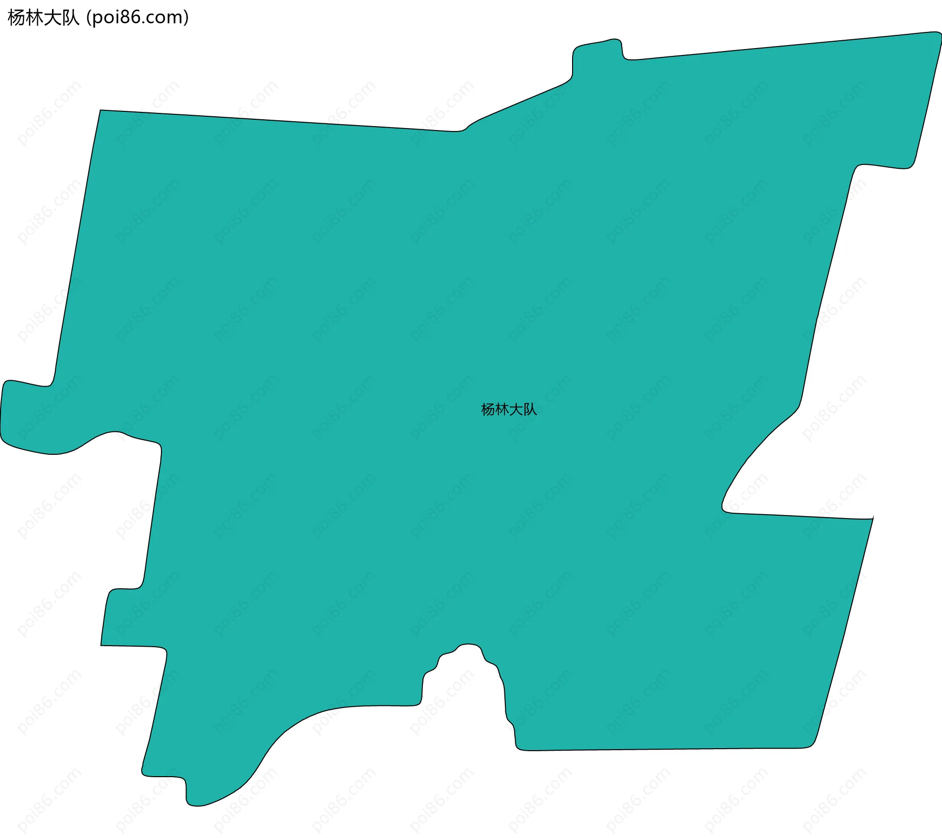 杨林大队边界地图