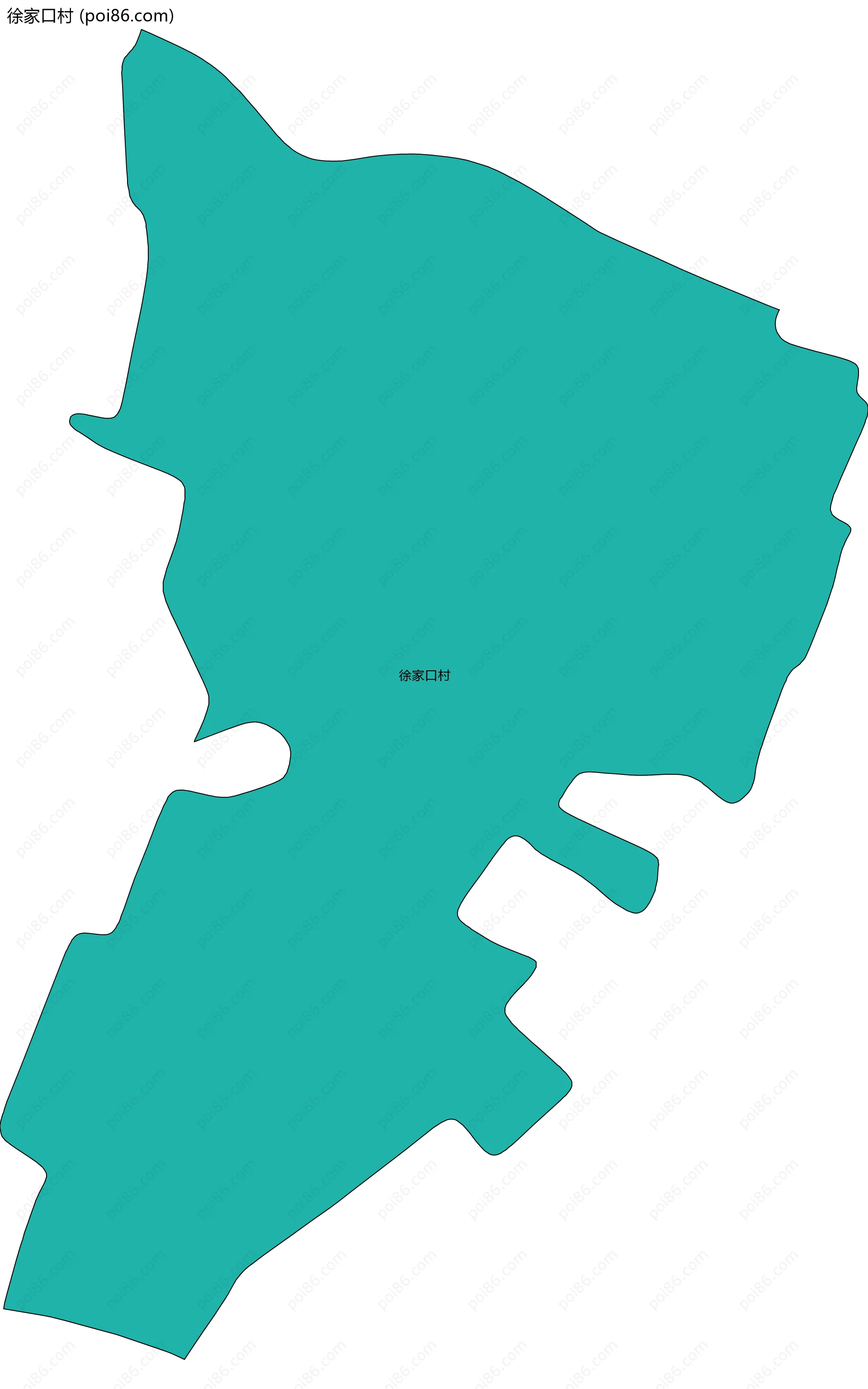 徐家口村边界地图