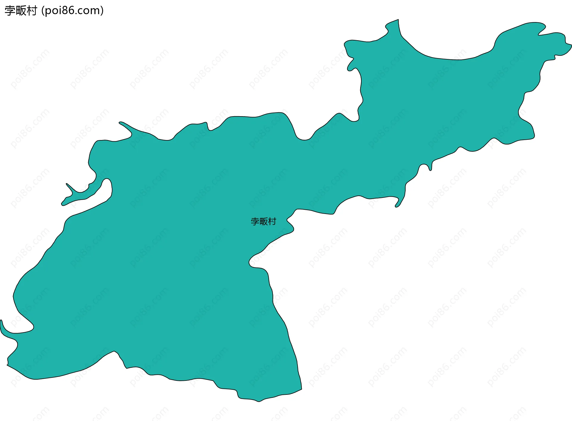 孛畈村边界地图