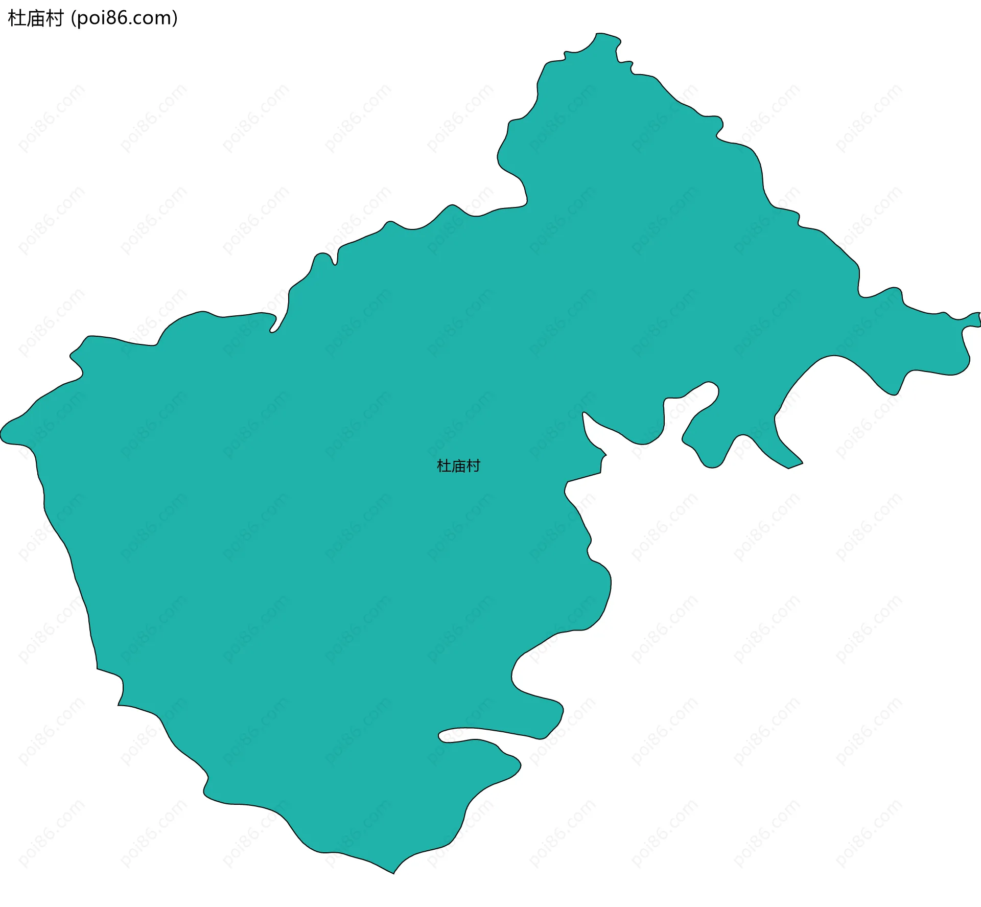 杜庙村边界地图