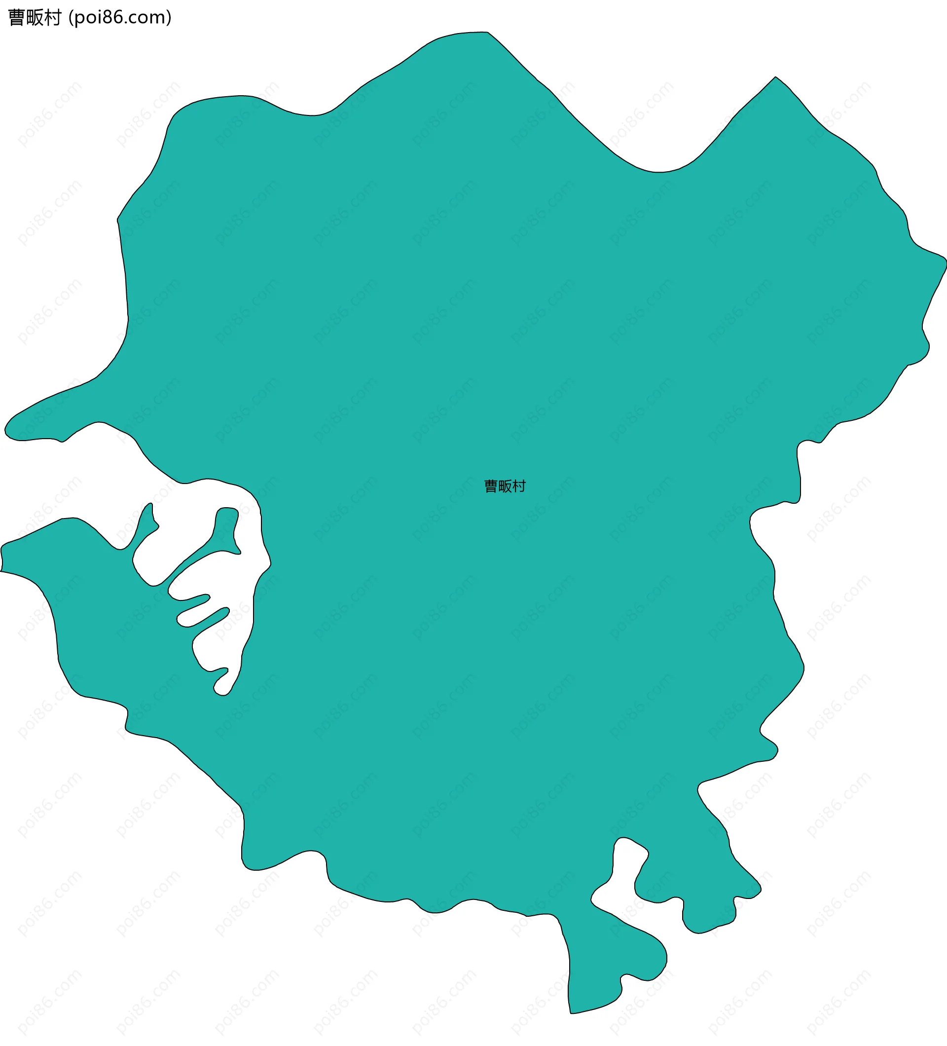 曹畈村边界地图