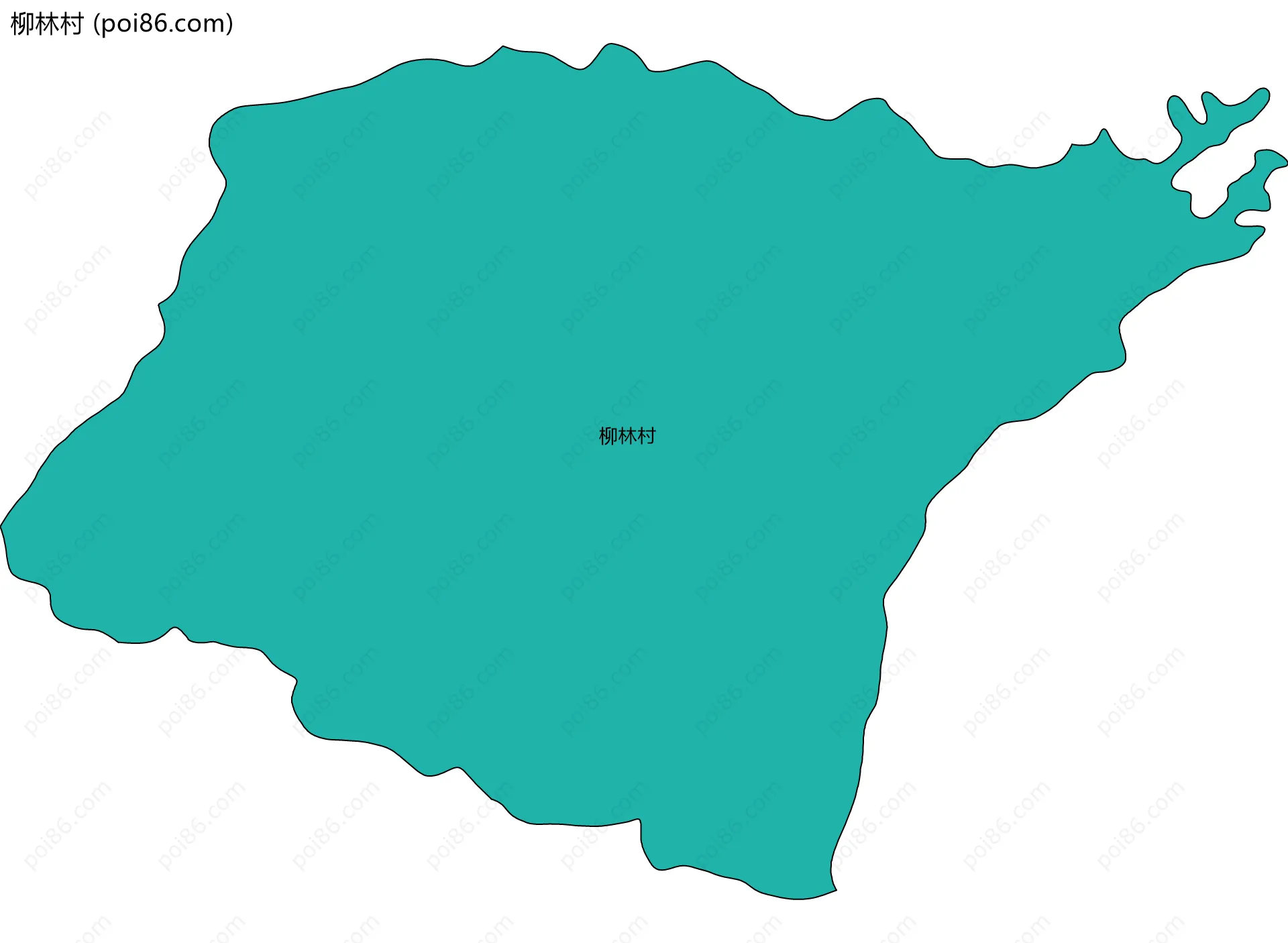 柳林村边界地图