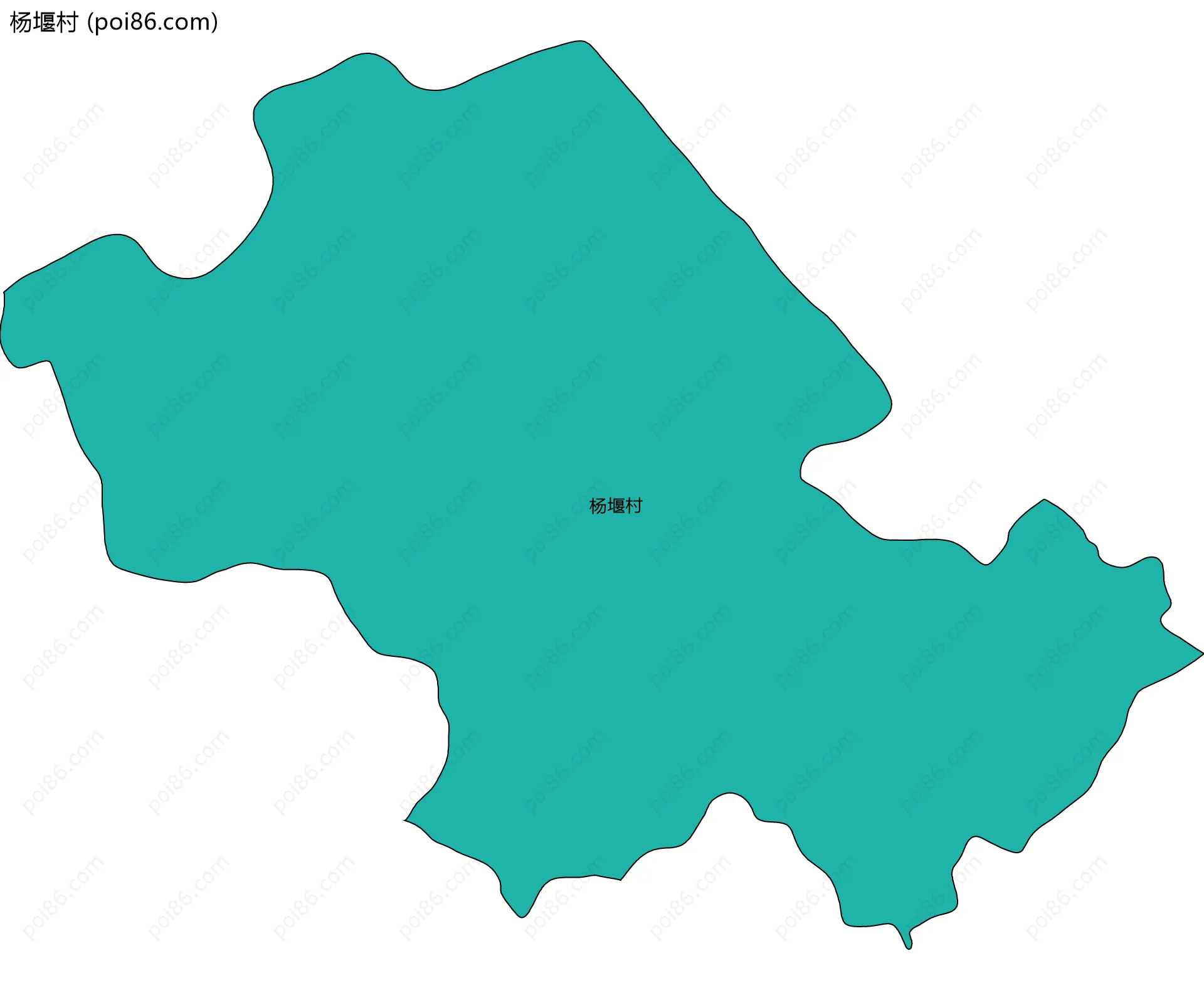 杨堰村边界地图