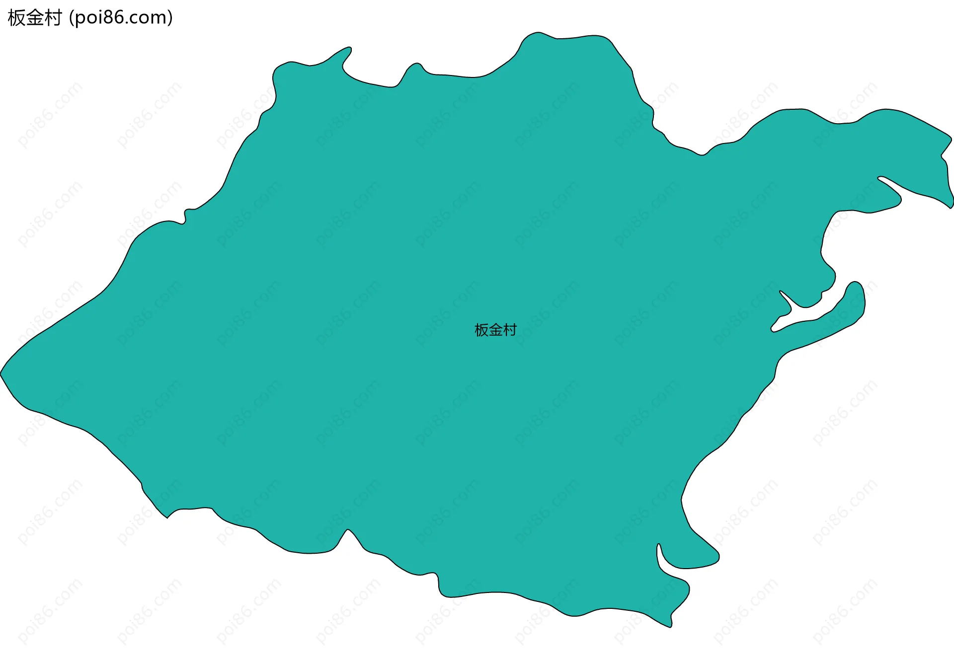 板金村边界地图