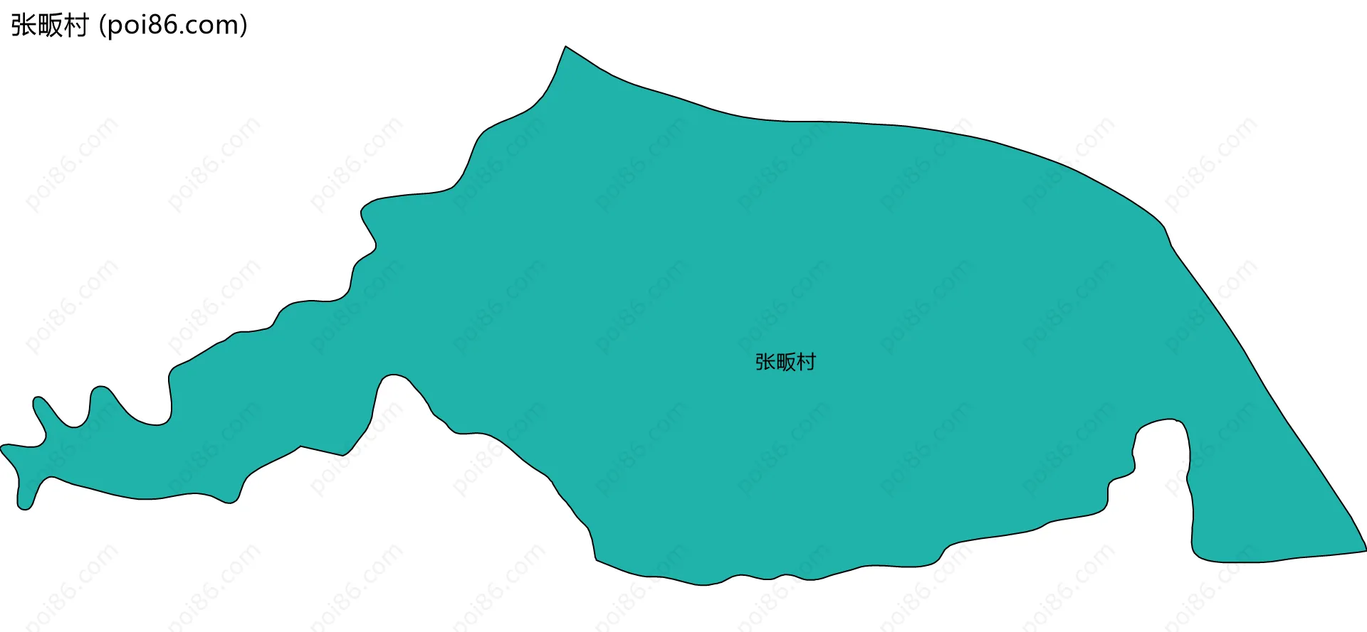 张畈村边界地图