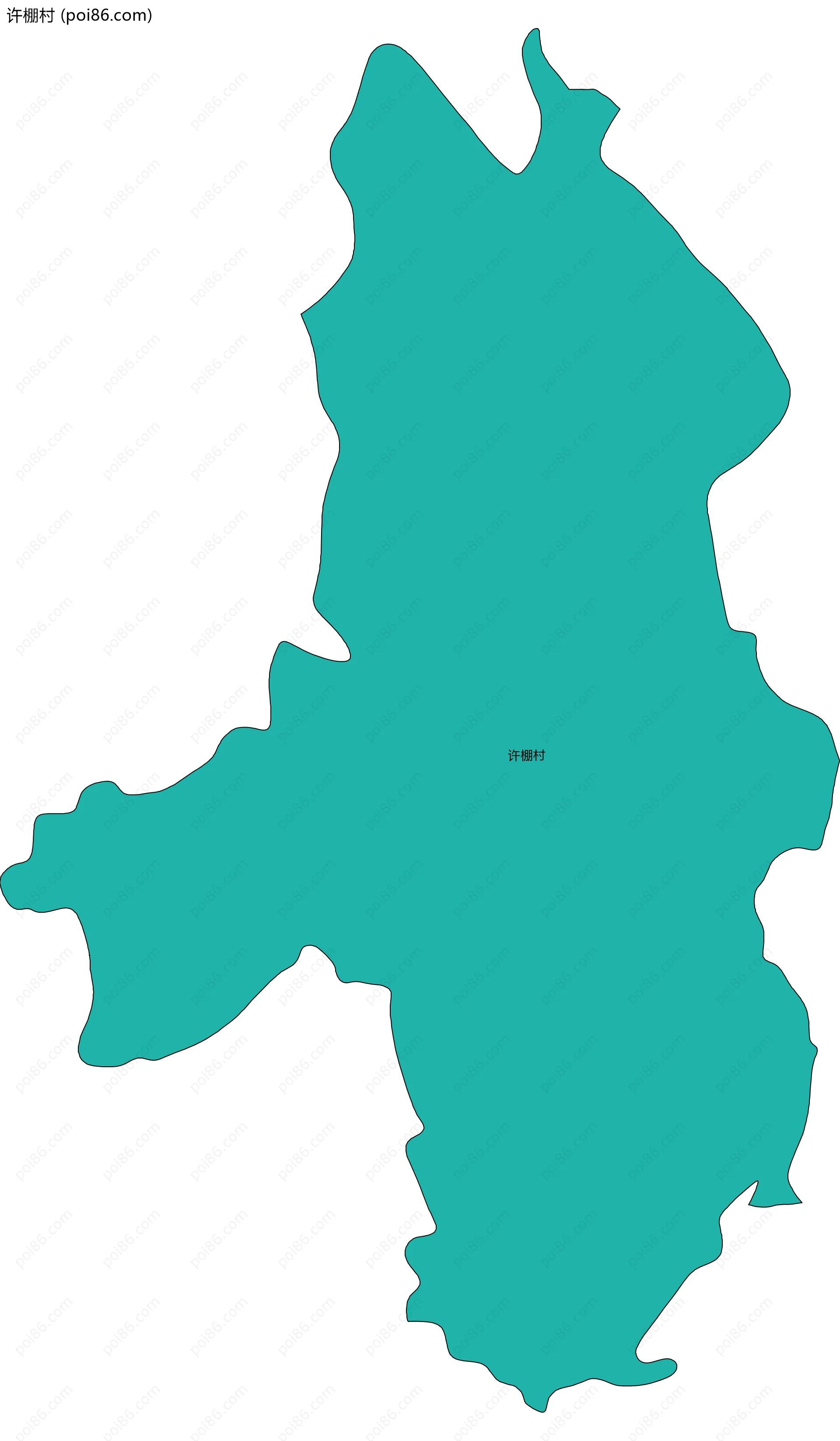 许棚村边界地图