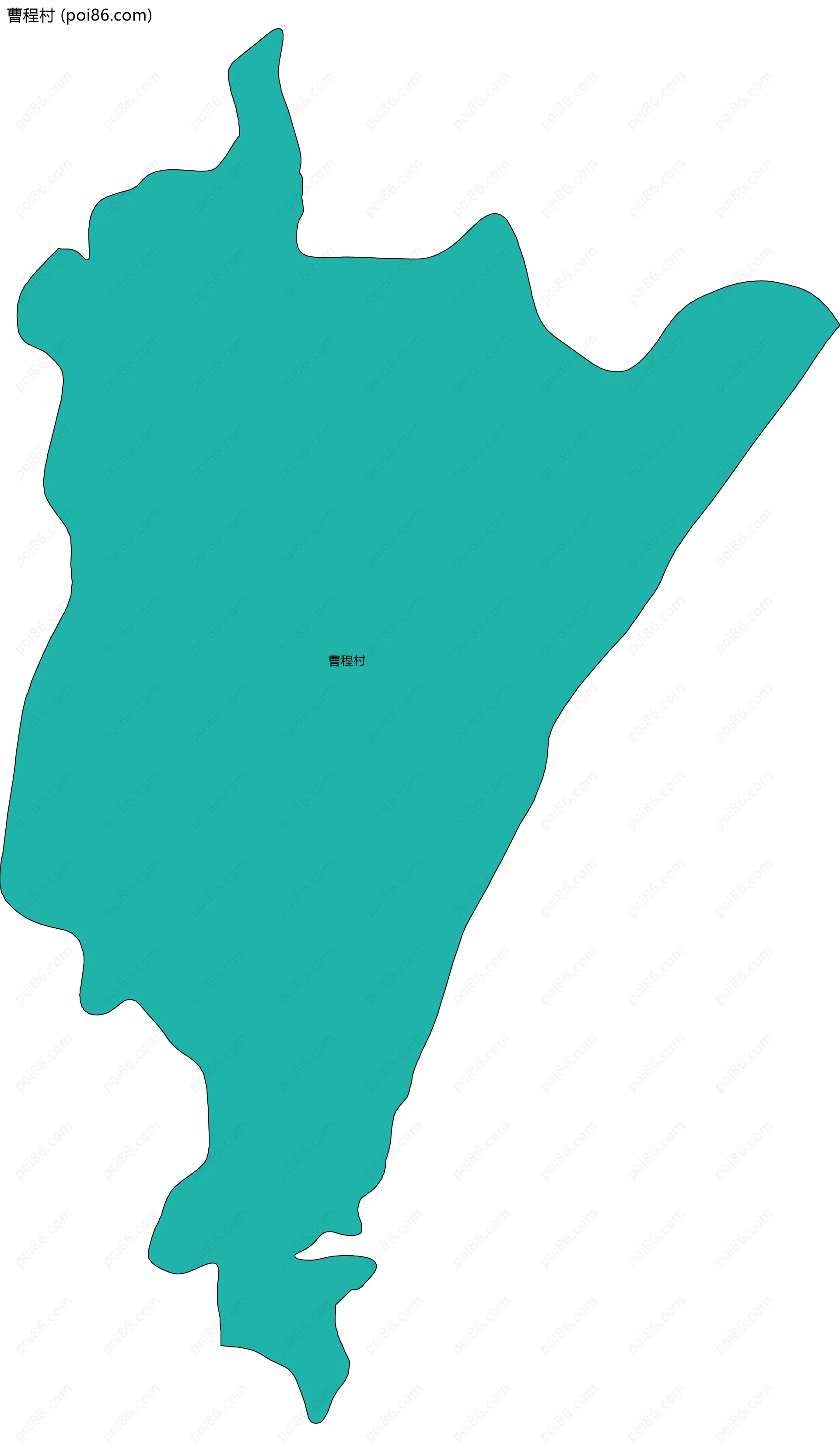 曹程村边界地图