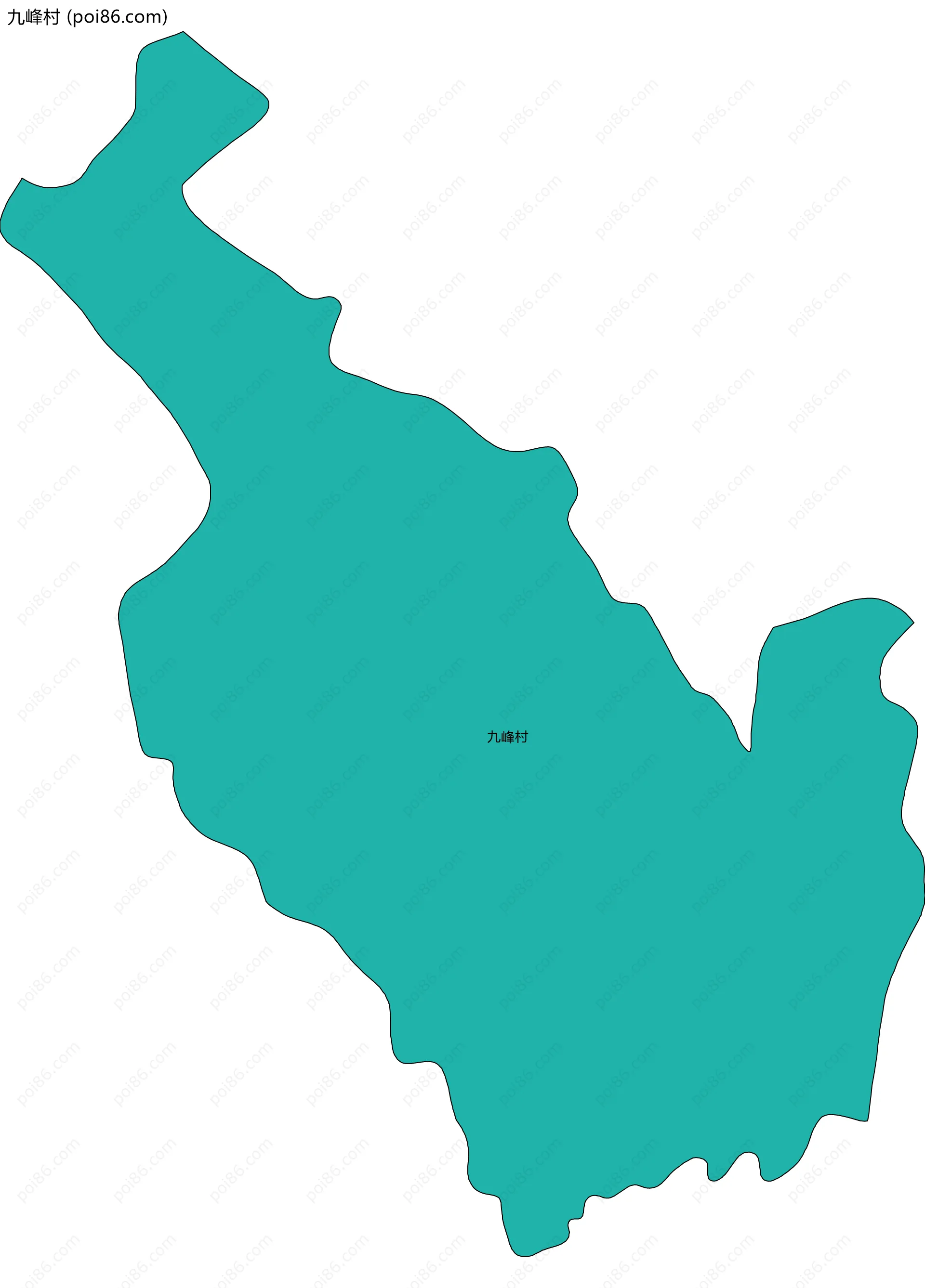 九峰村边界地图