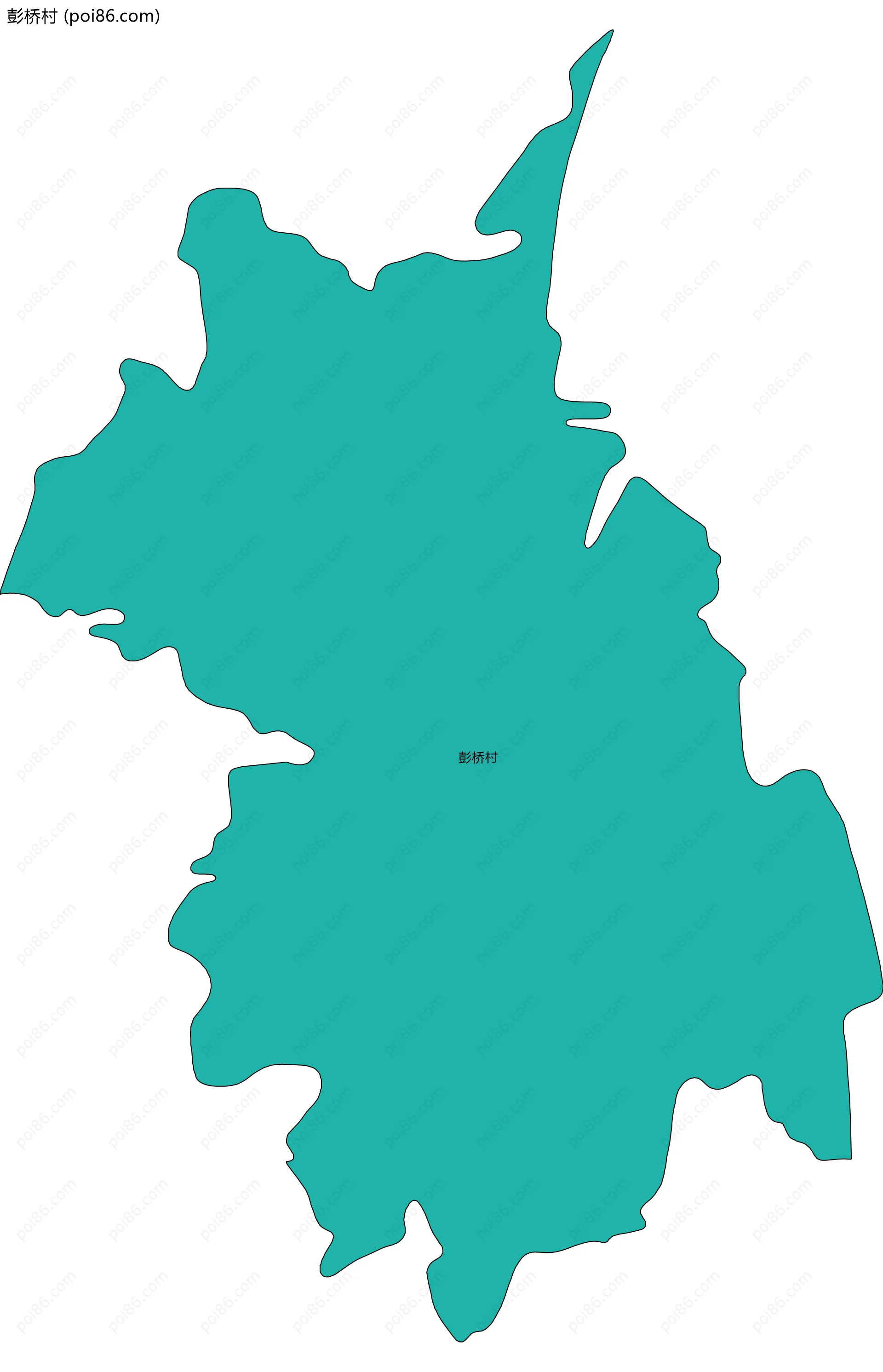 彭桥村边界地图