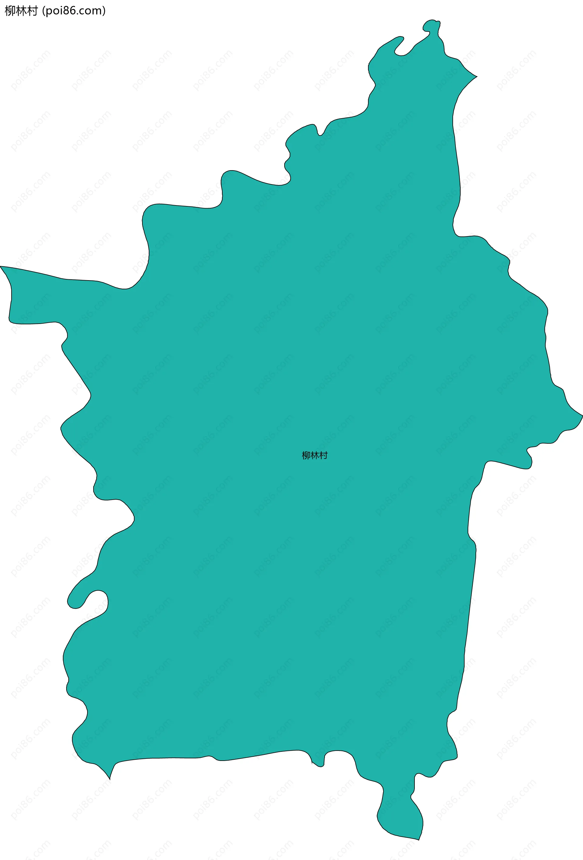 柳林村边界地图