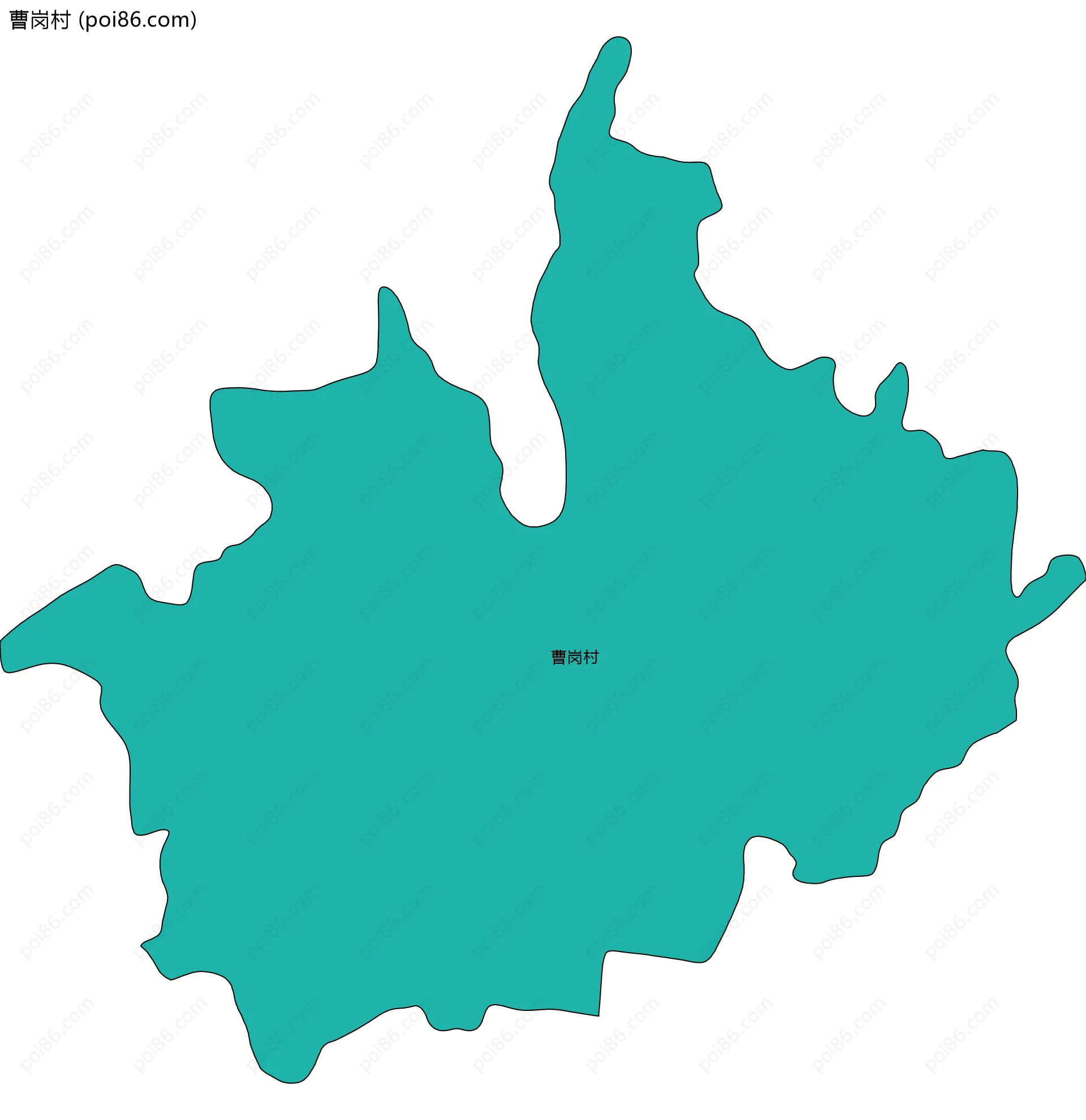 曹岗村边界地图