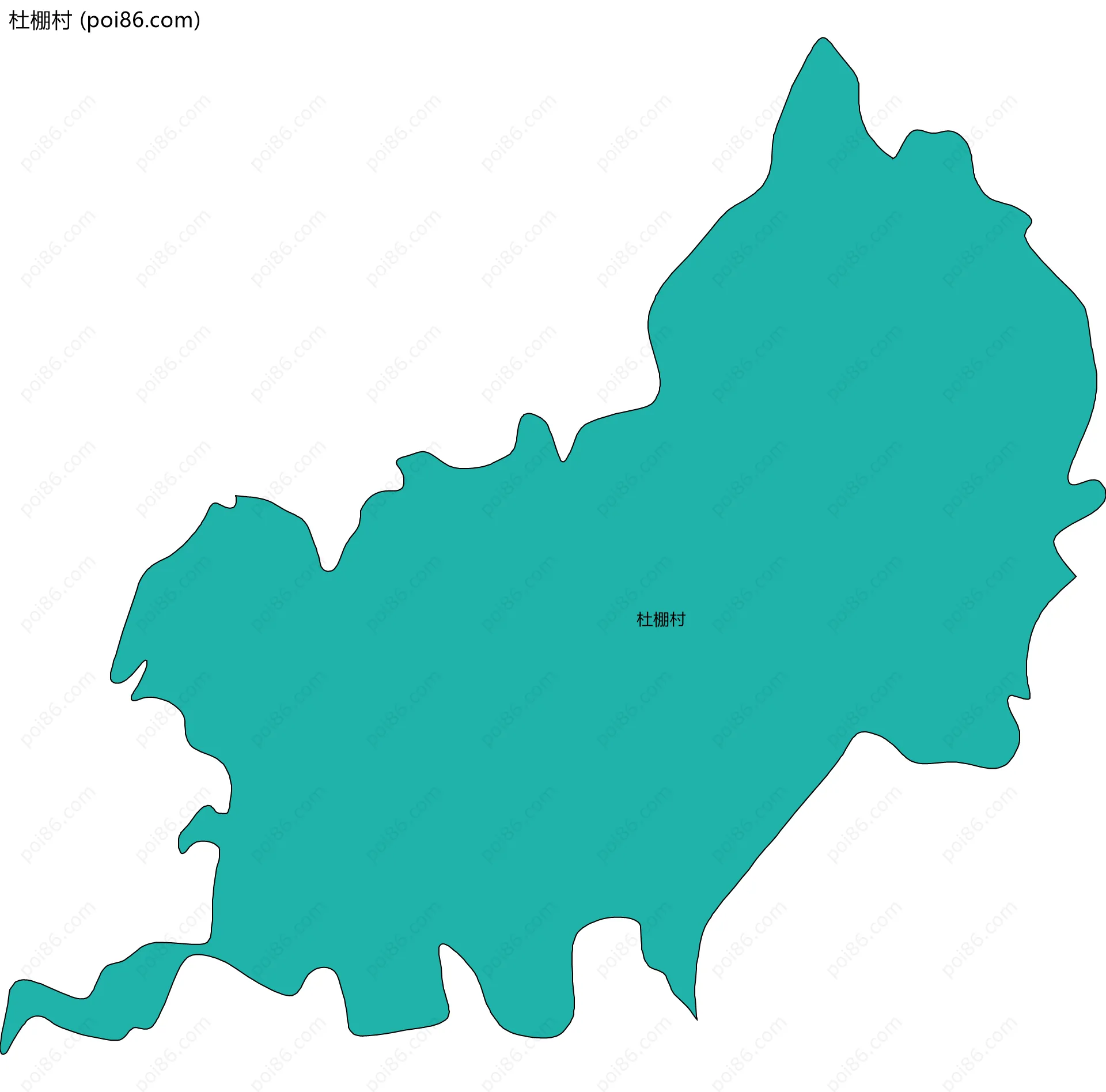 杜棚村边界地图