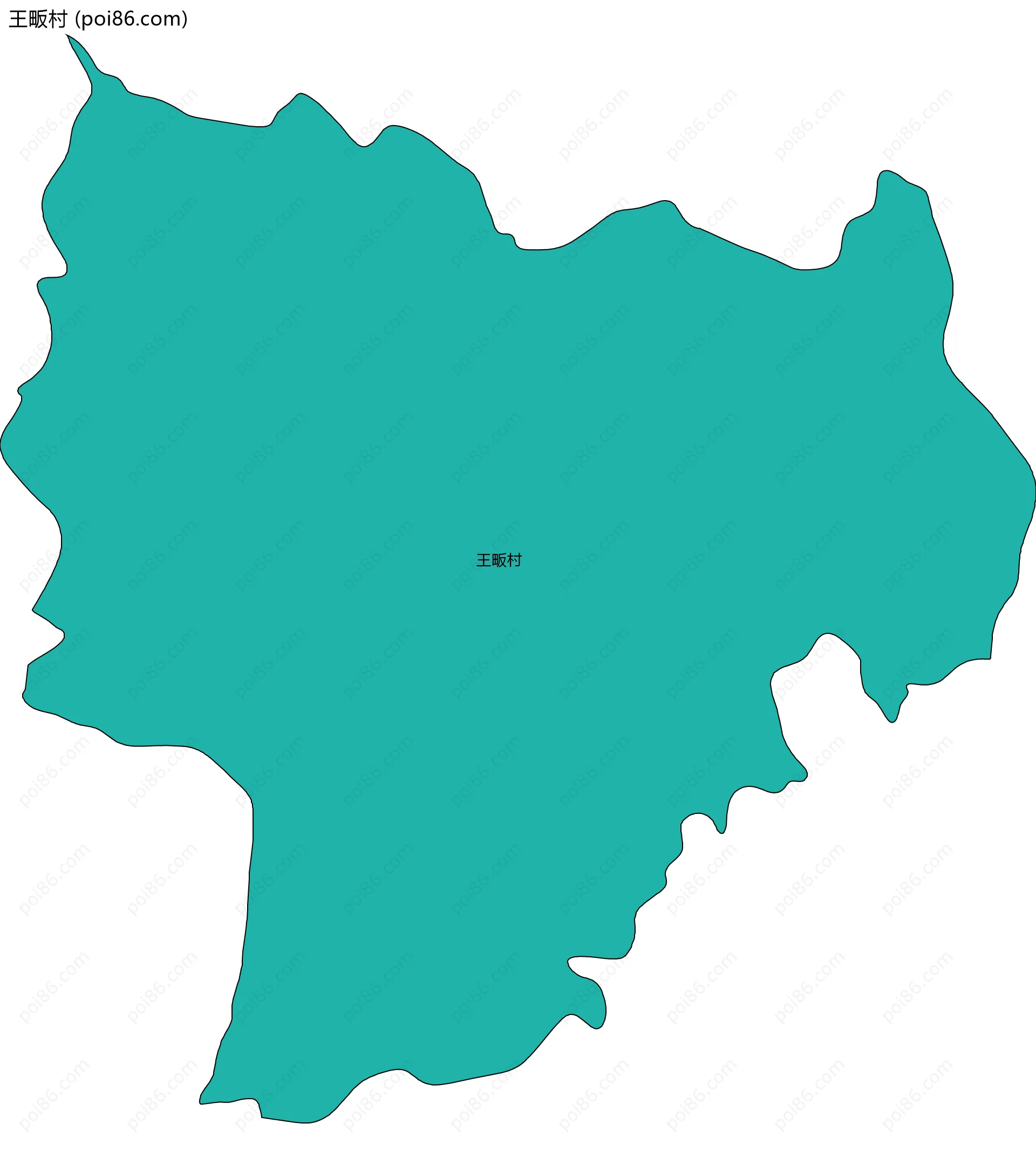 王畈村边界地图