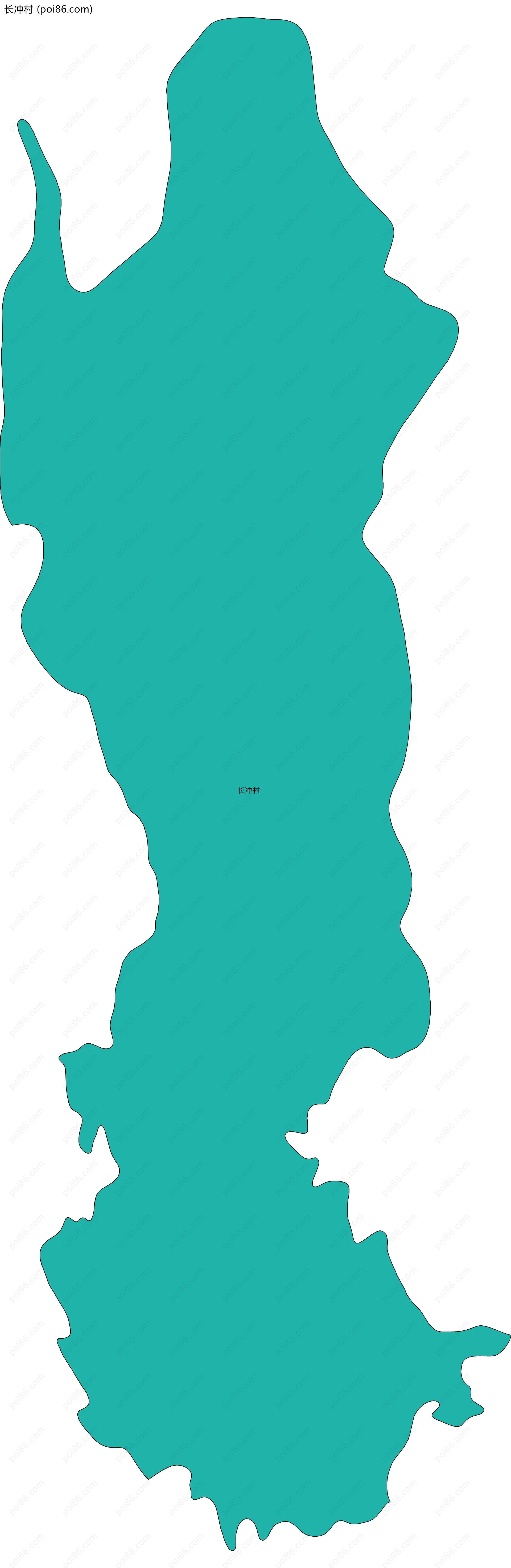 长冲村边界地图