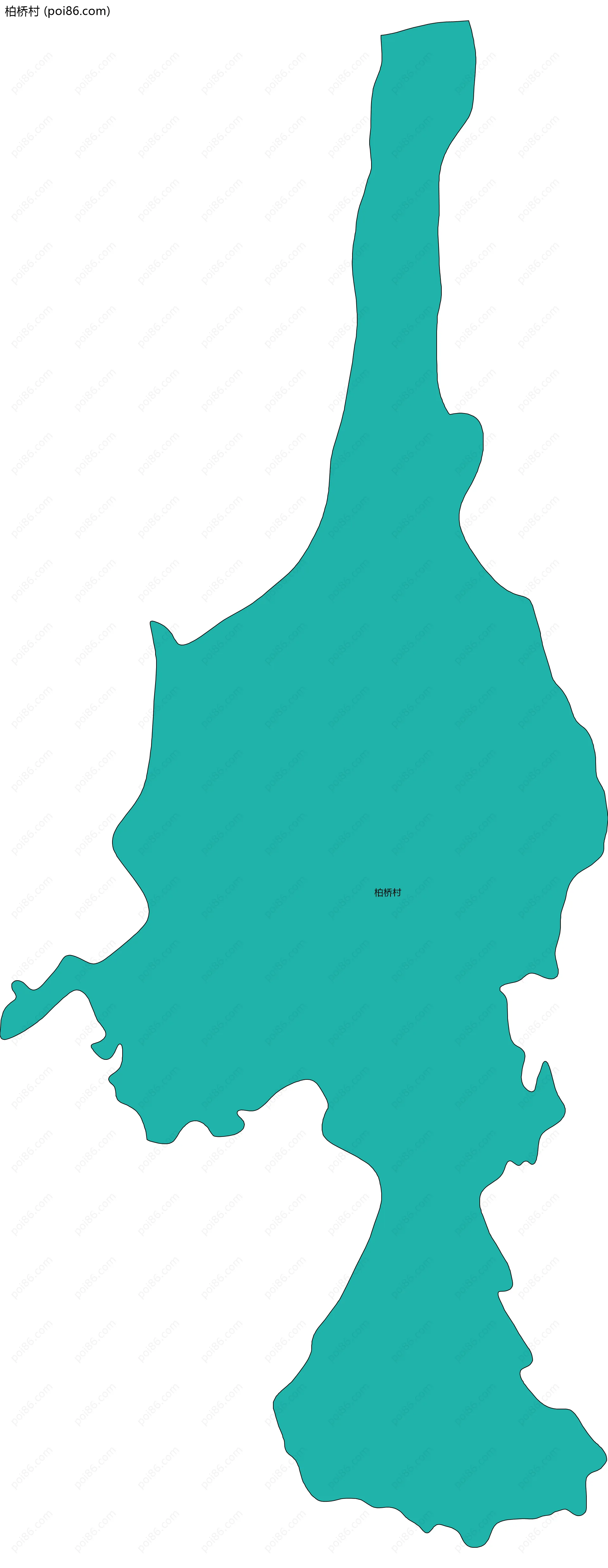 柏桥村边界地图