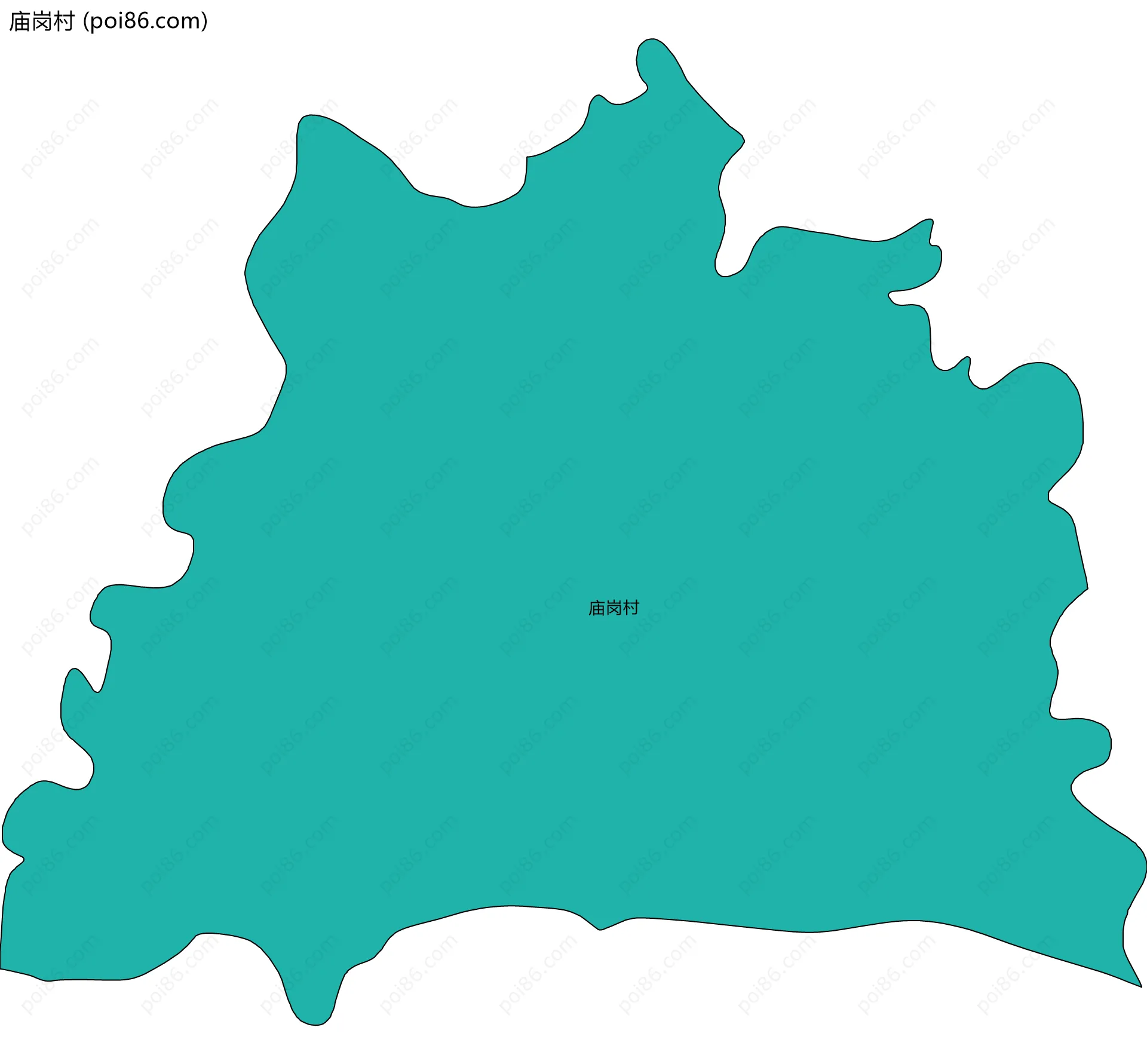 庙岗村边界地图