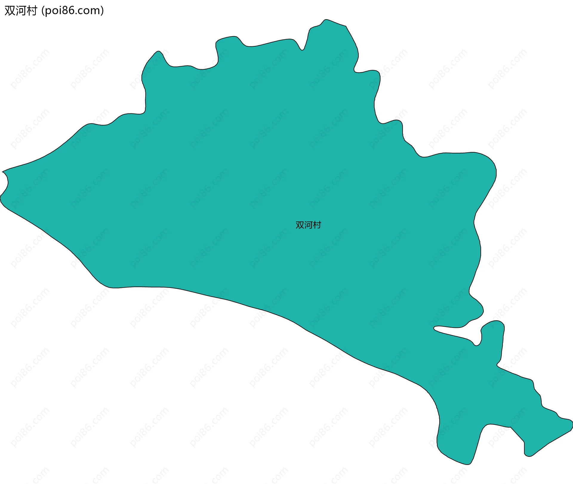 双河村边界地图