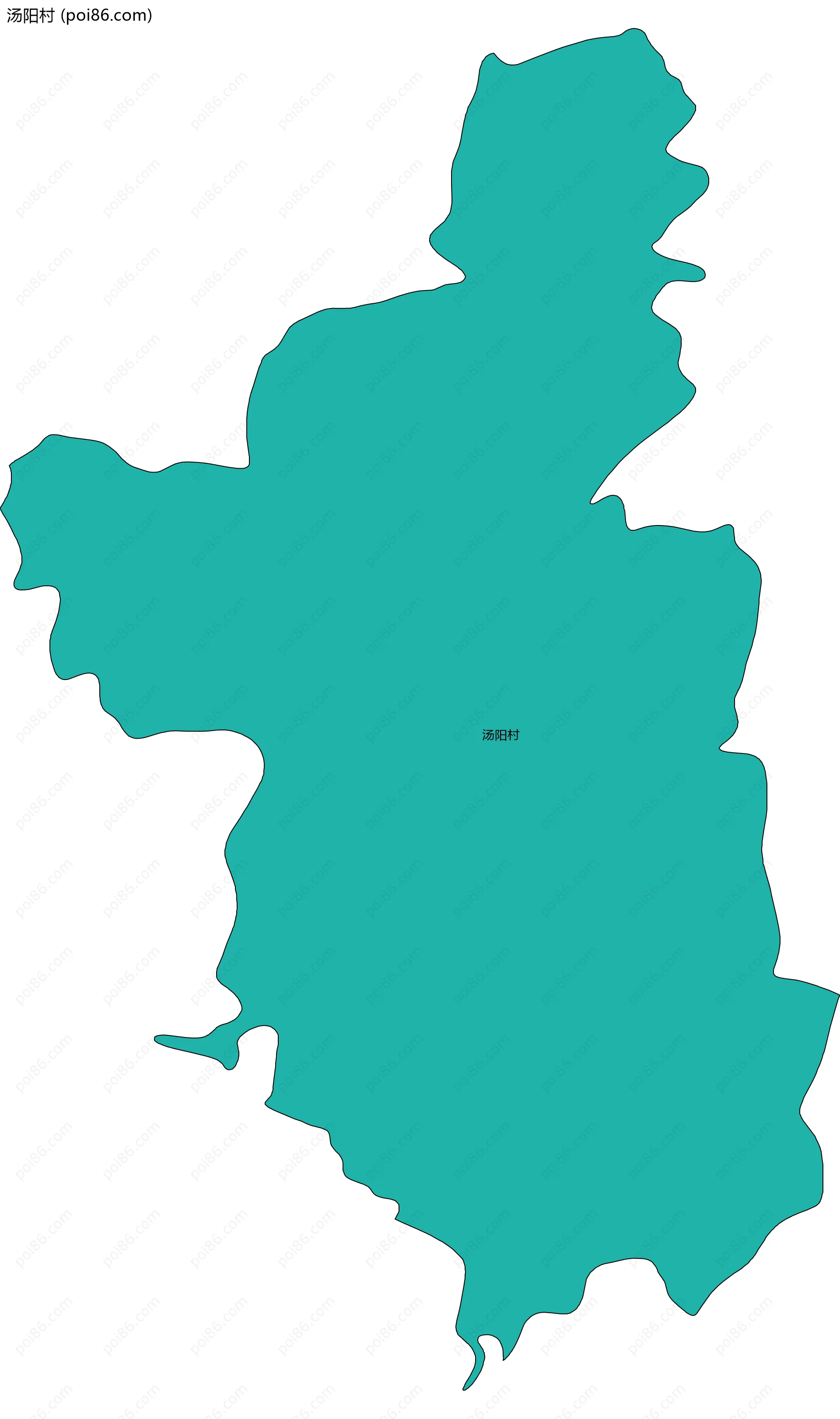 汤阳村边界地图