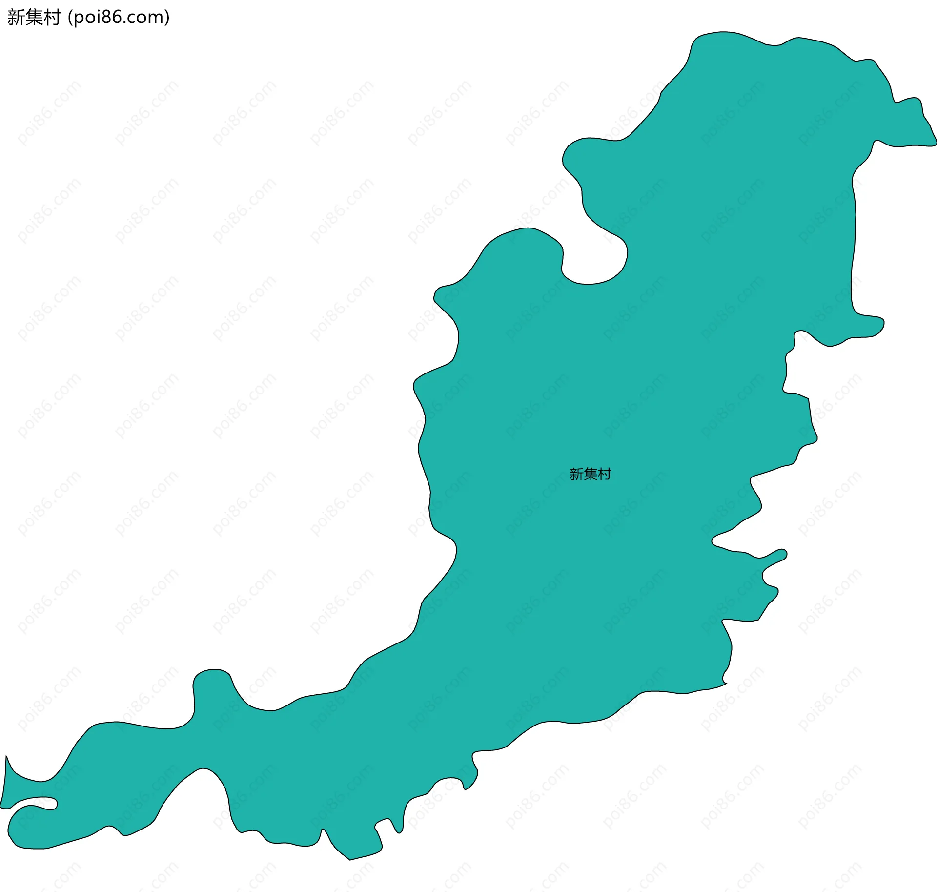 新集村边界地图