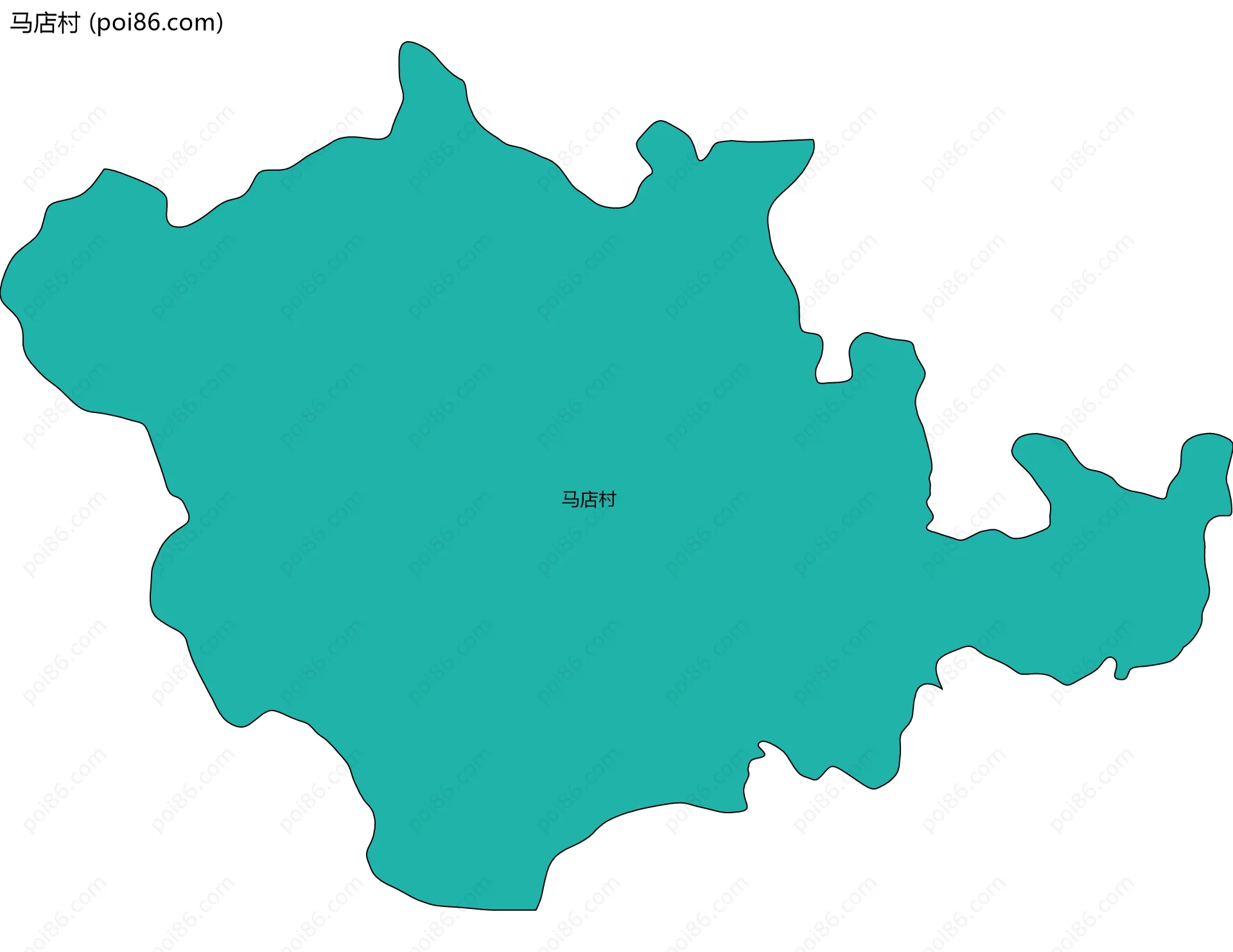 马店村边界地图