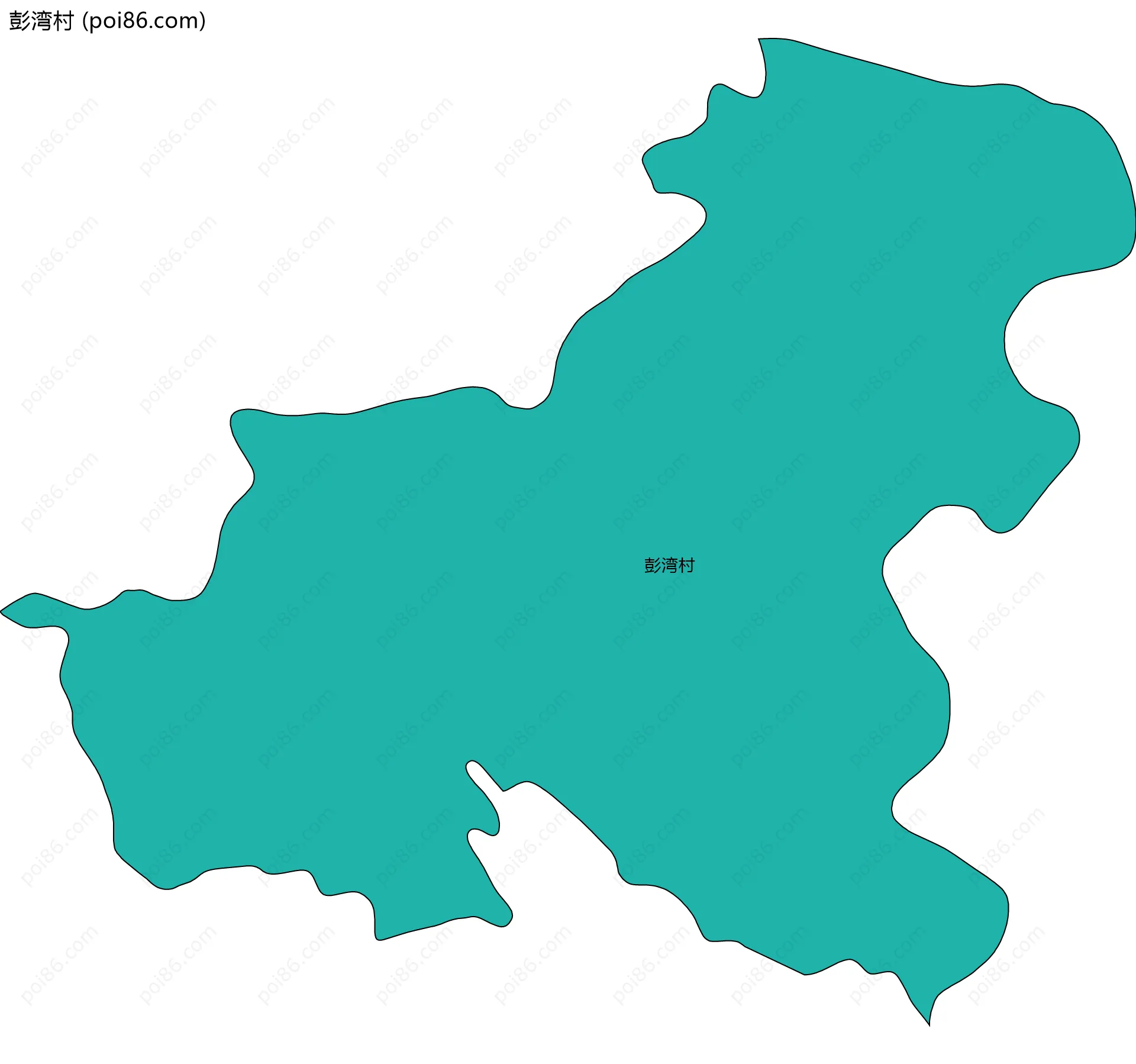 彭湾村边界地图