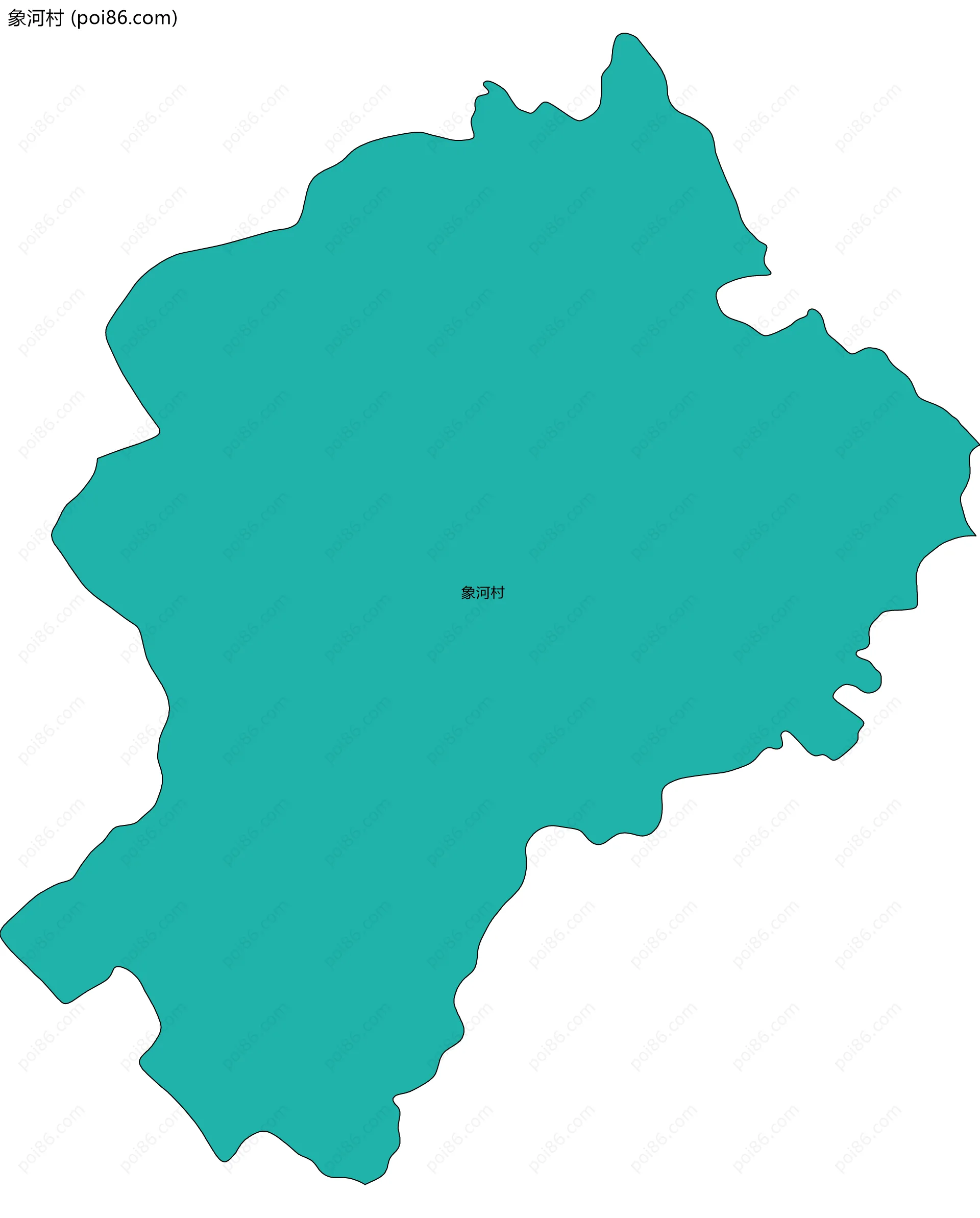 象河村边界地图