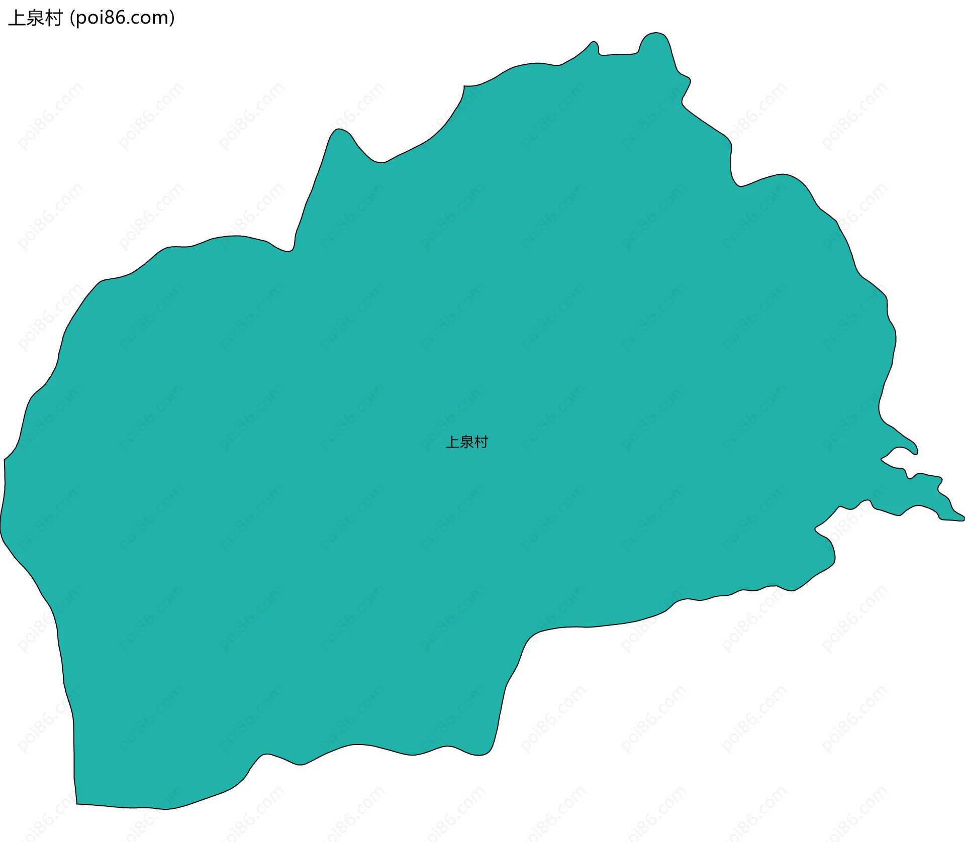 上泉村边界地图